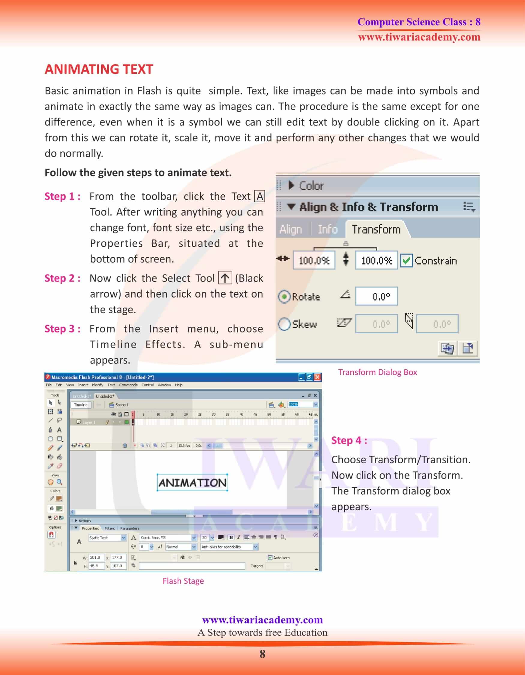 Class 8 Computer Science Chapter 5 Revision