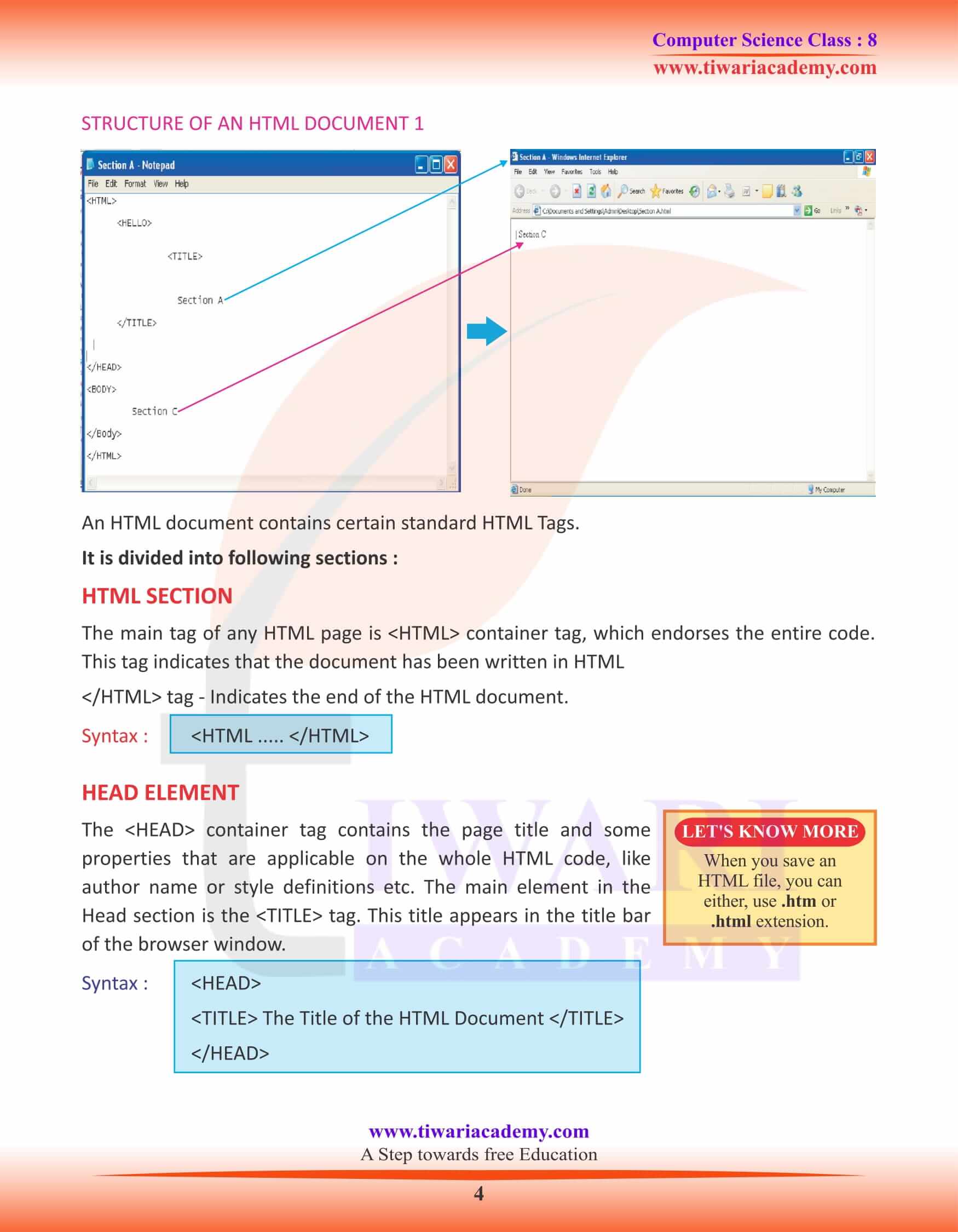 Class 8 Computer Science Chapter 6