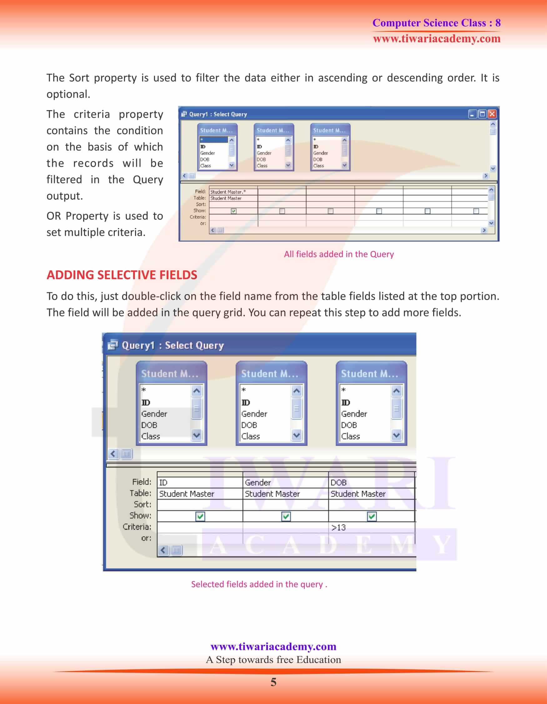 Class 8 Computer Science Chapter 7 Study Material