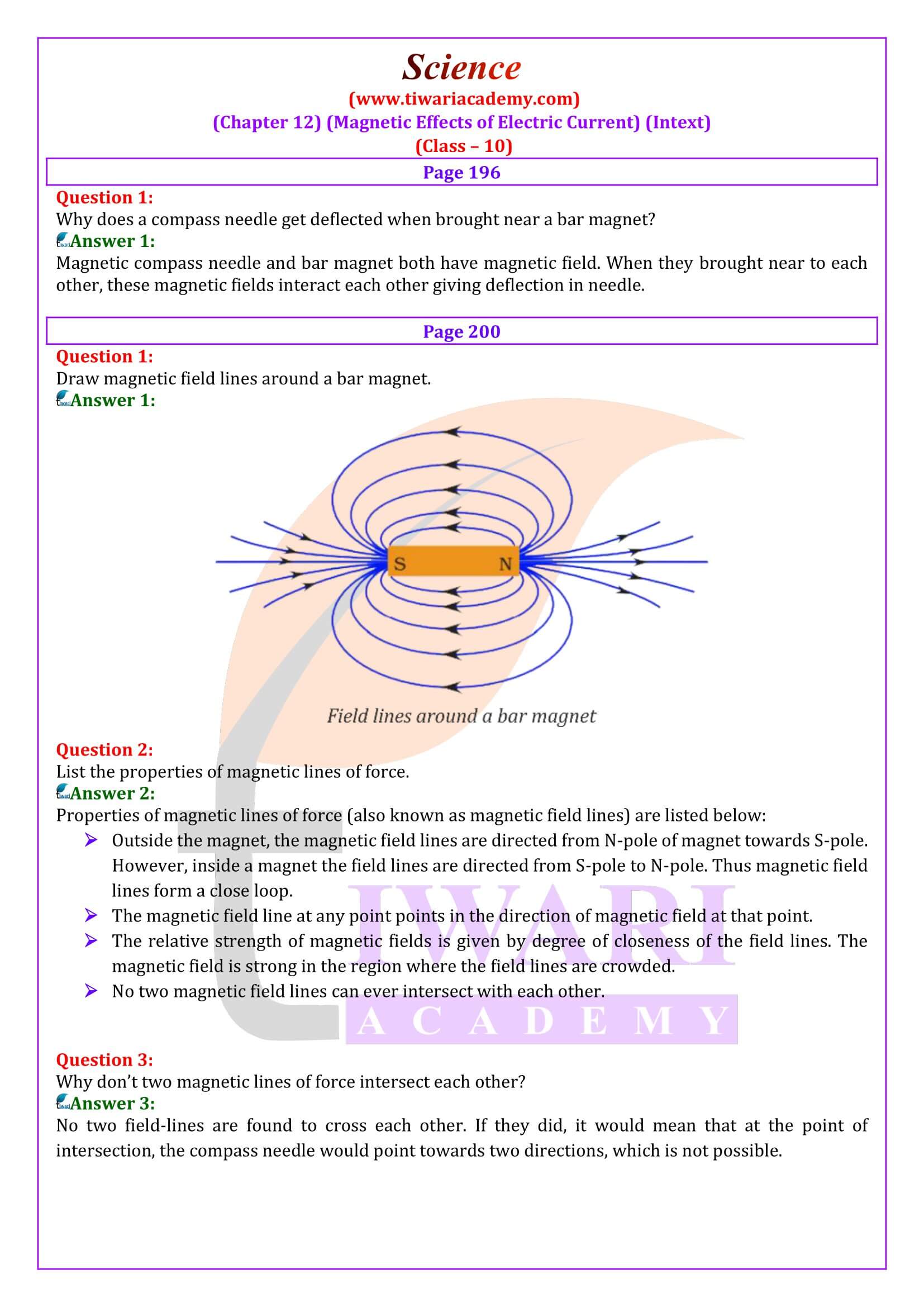 NCERT Solutions for Class 10 Science Chapter 12 in English Medium