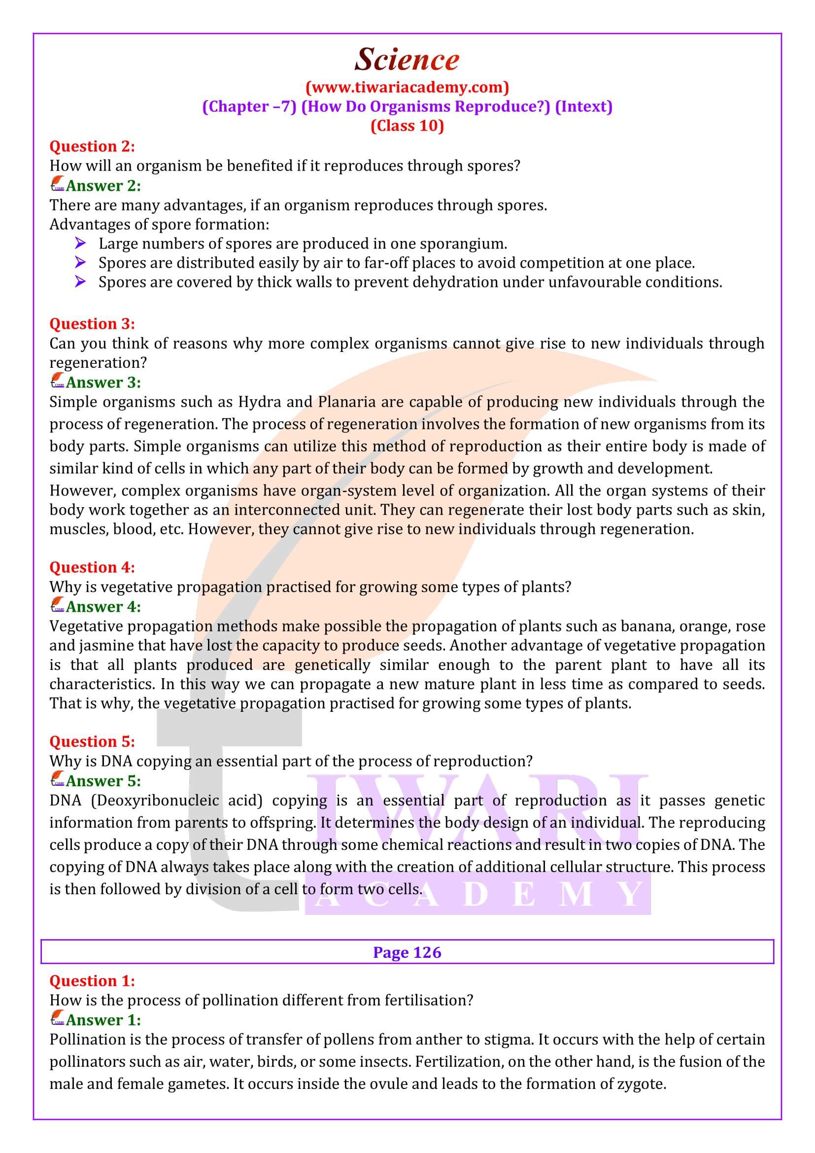 NCERT Solutions for Class 10 Science Chapter 7 Quesiton Answers