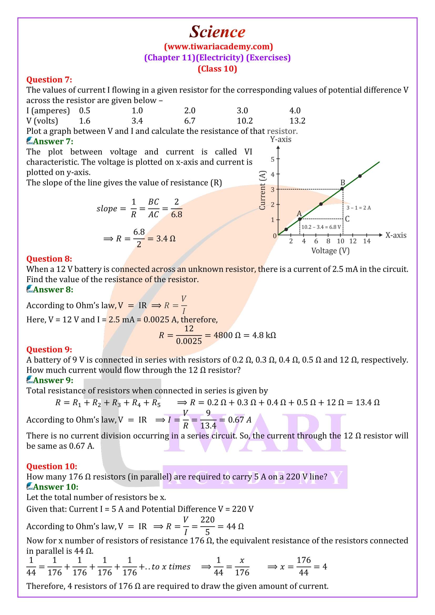 Class 10 Science Chapter 11