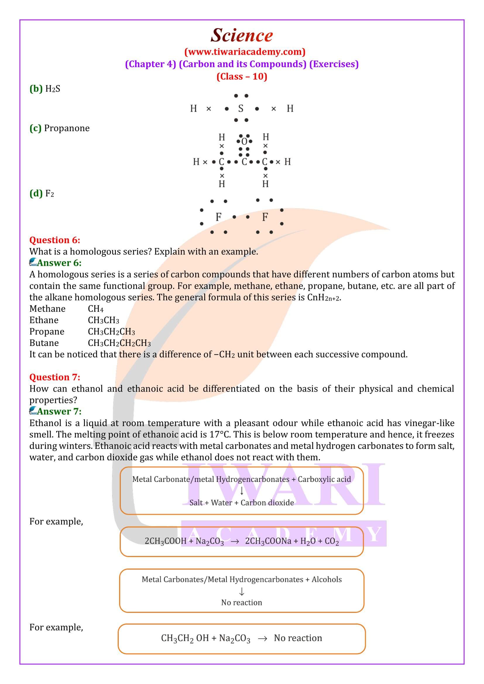 NCERT Solutions for Class 10 Science Chapter 4