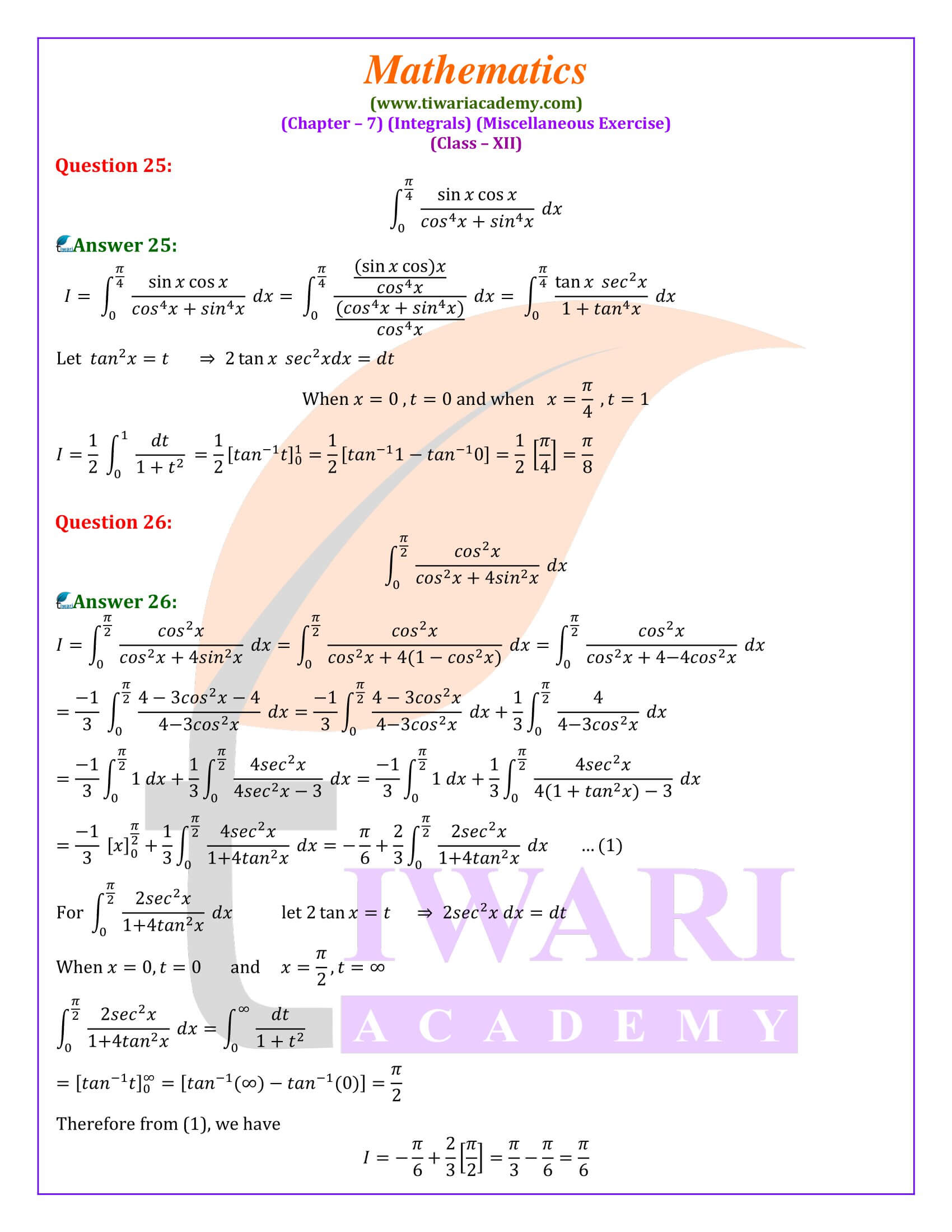 12th Maths Misc. ex. 7