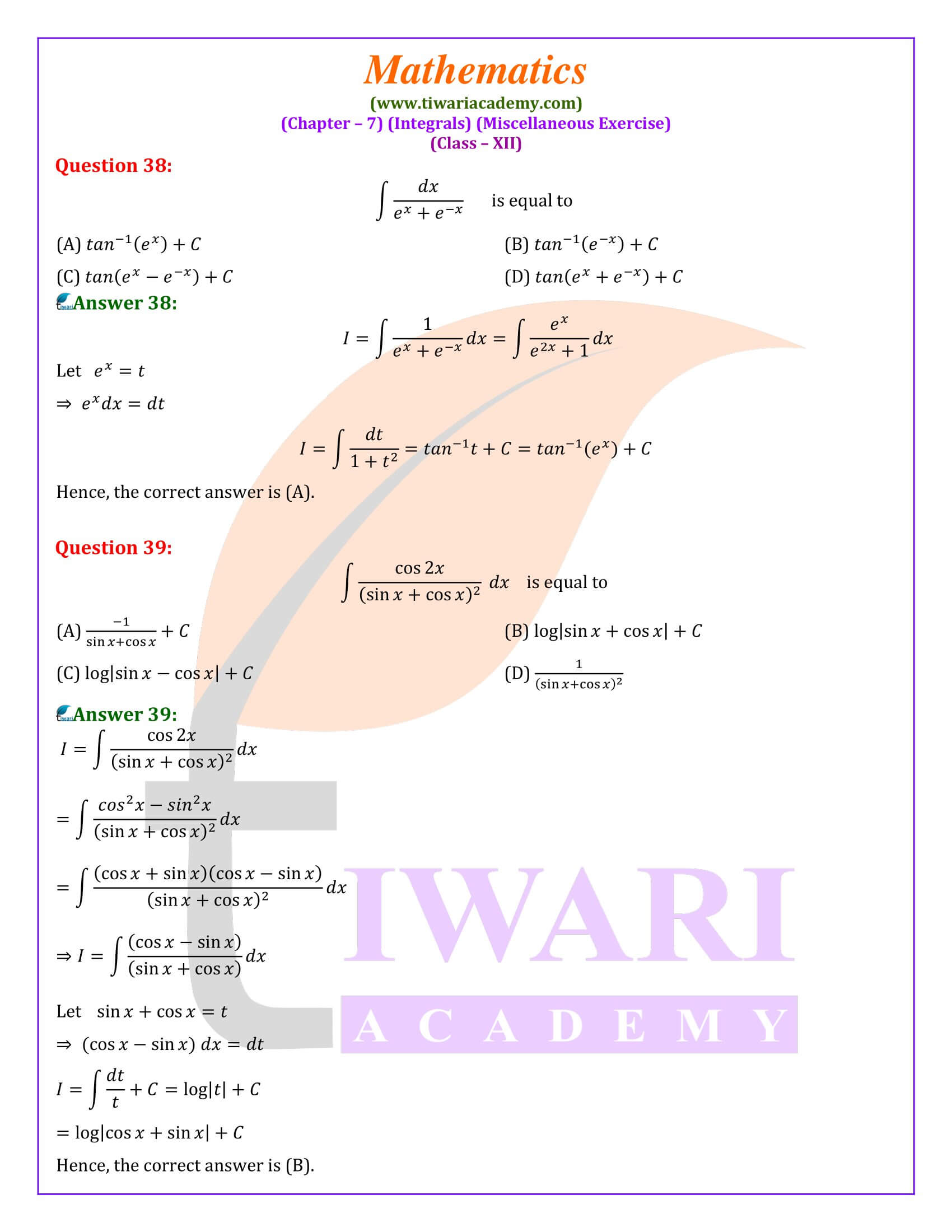 class 12 Math misc. ex. 7