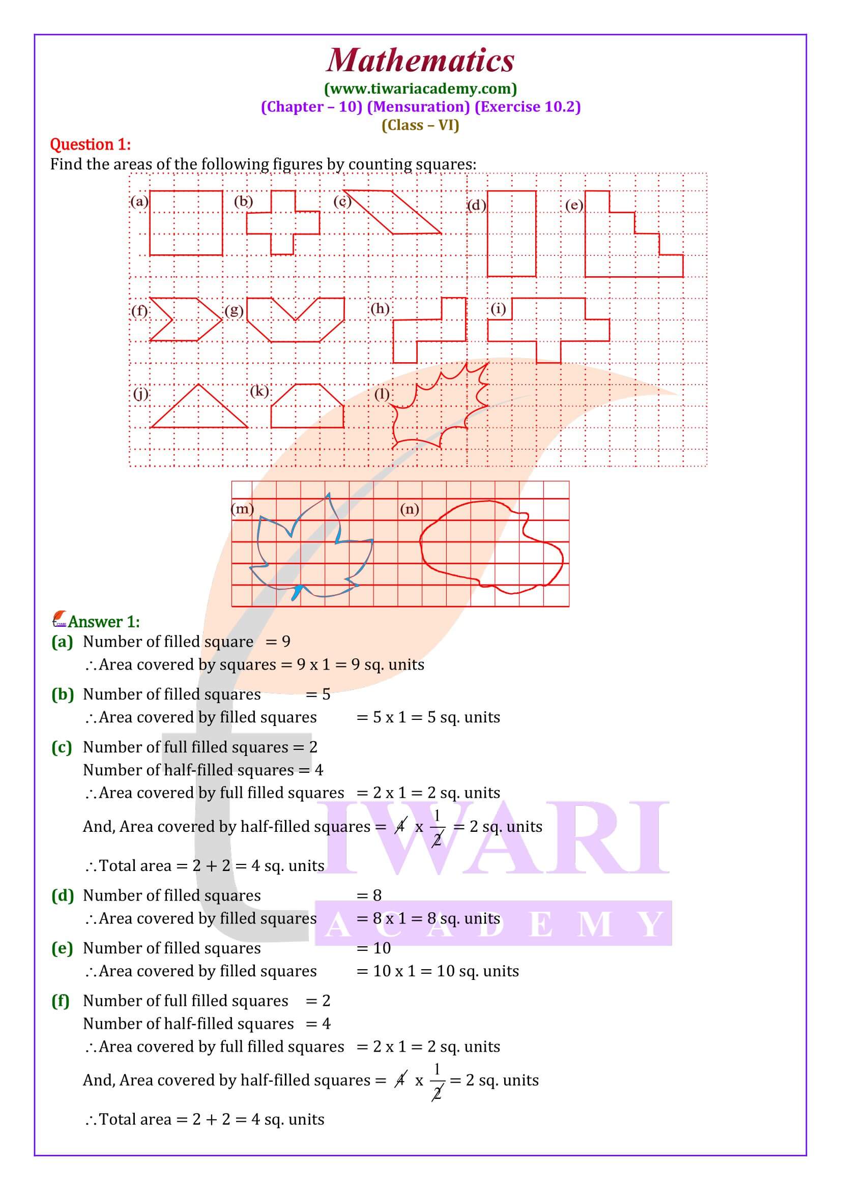 Class 6 Maths Ex. 10.2