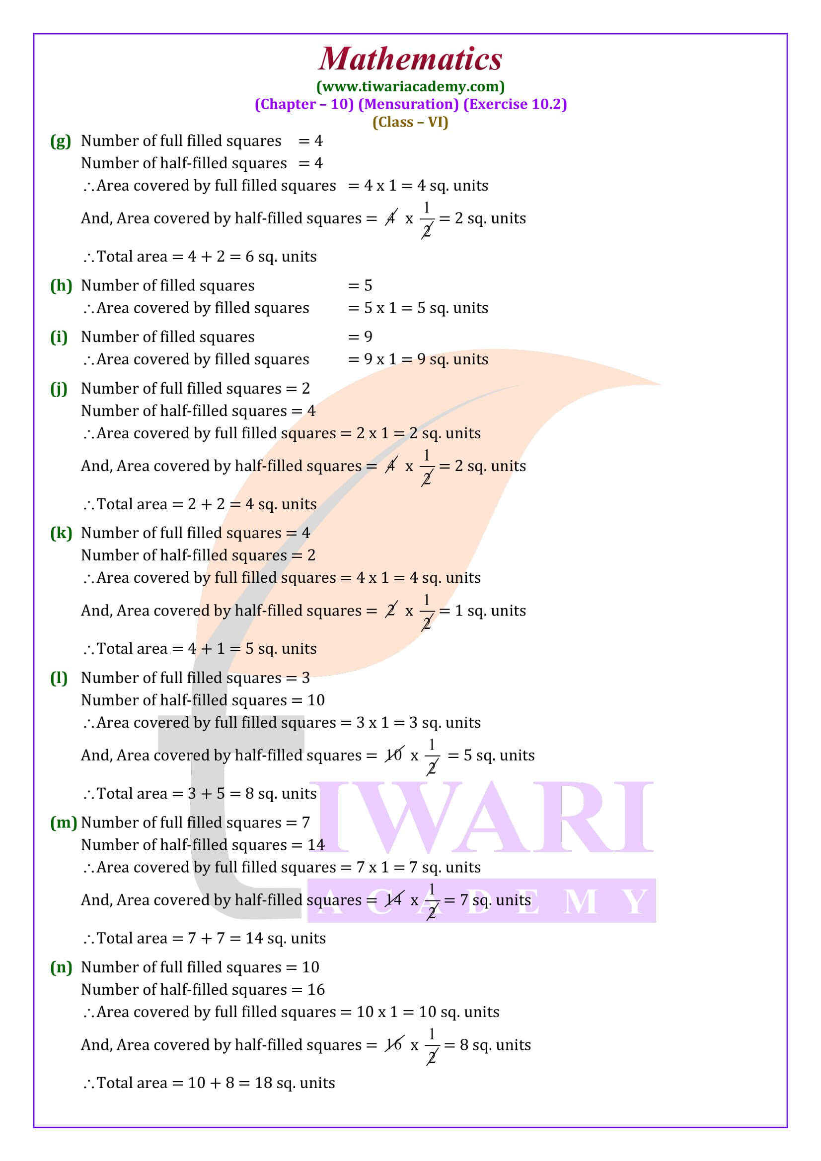 Class 6 Maths Exercise 10.2