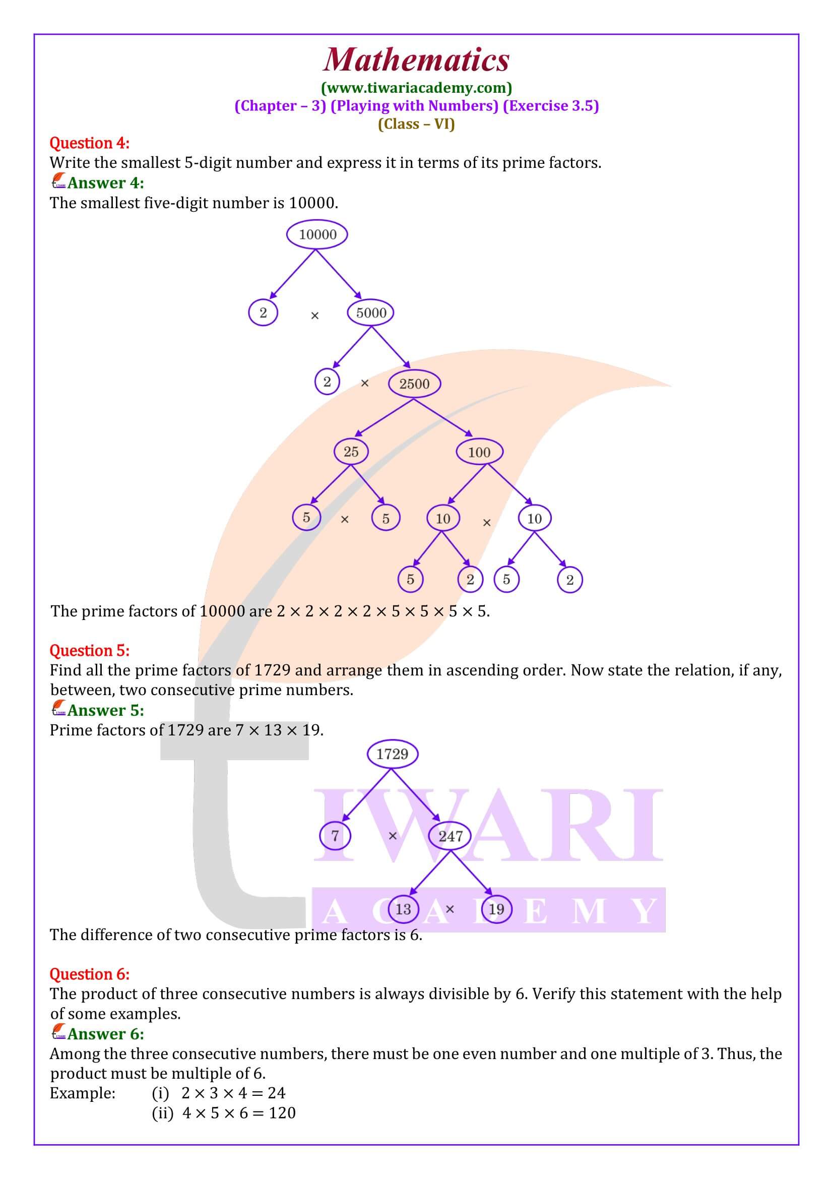 9th Maths ex. 3.5