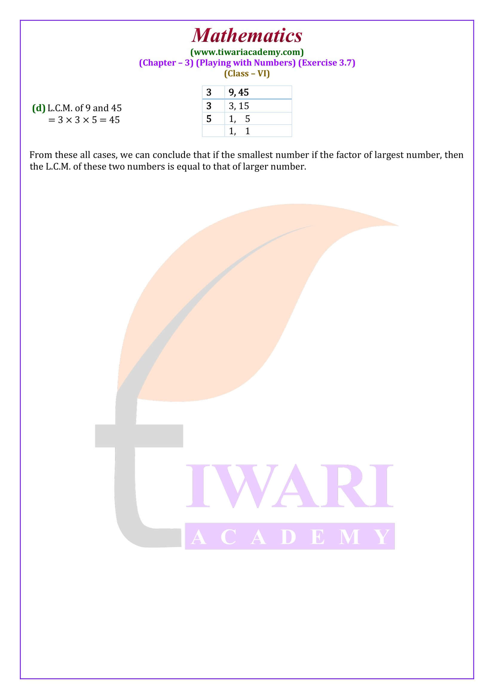 9th Maths ex. 3.7