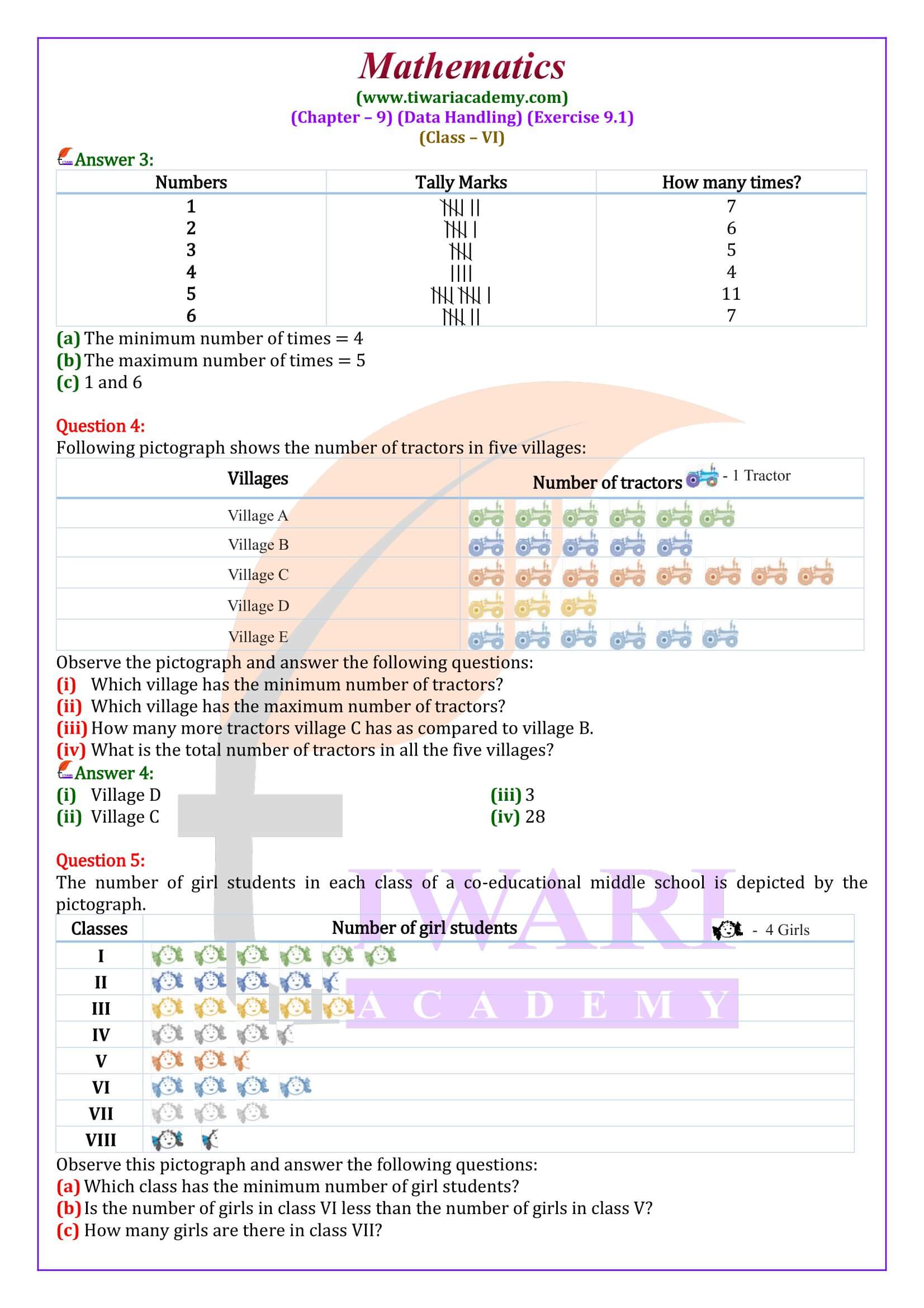 9th Maths ex. 9.1