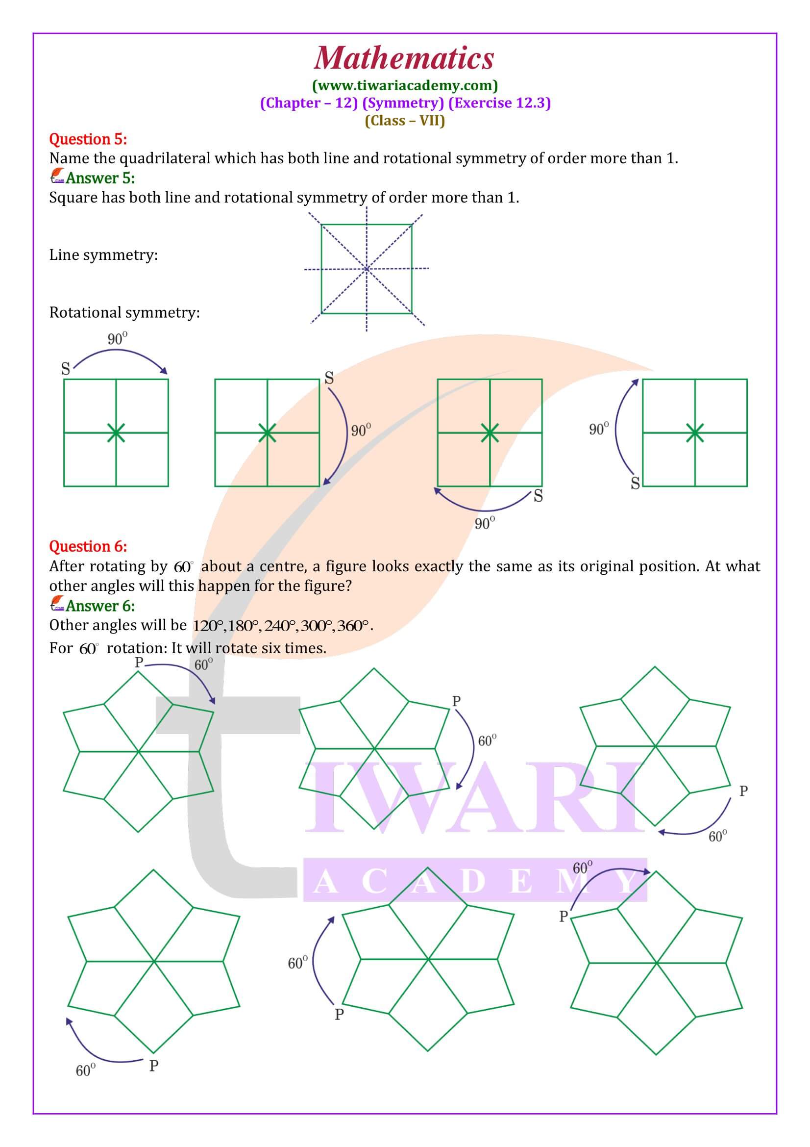 CBSE Class 7 Maths Exercise 12.3 guide