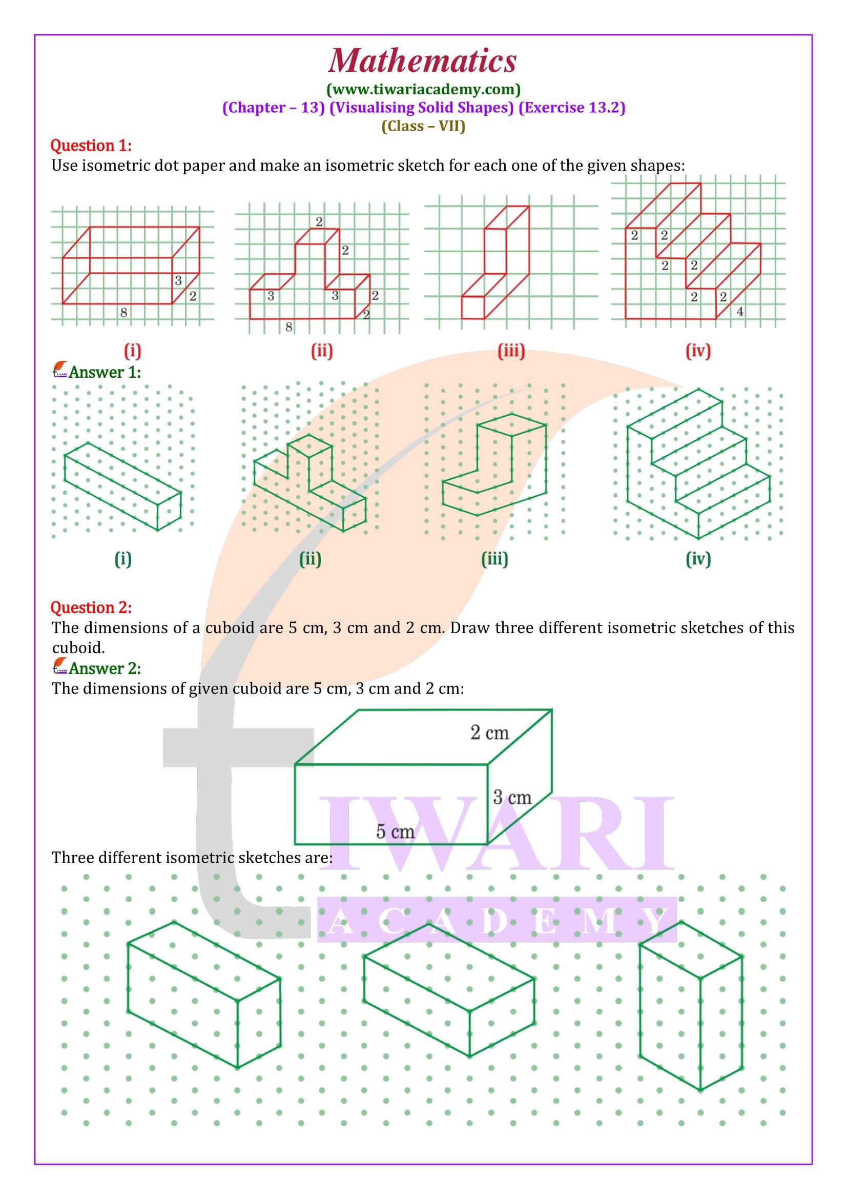 CBSE Class 7 Maths Exercise 13.2 solutions