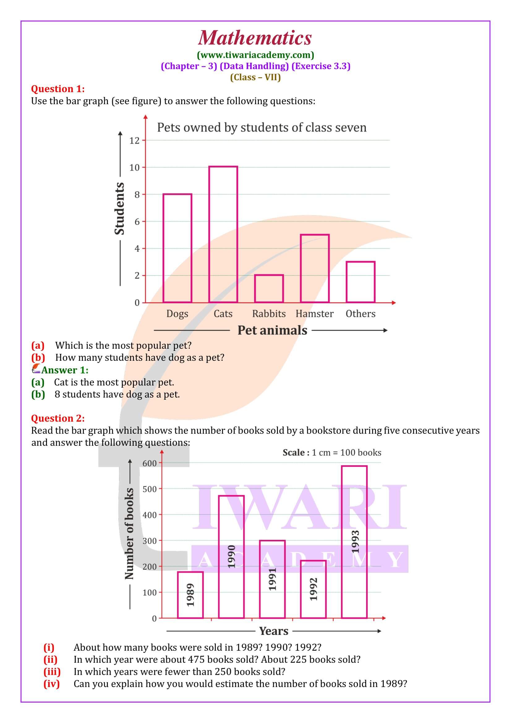 7th Maths ex. 3.3