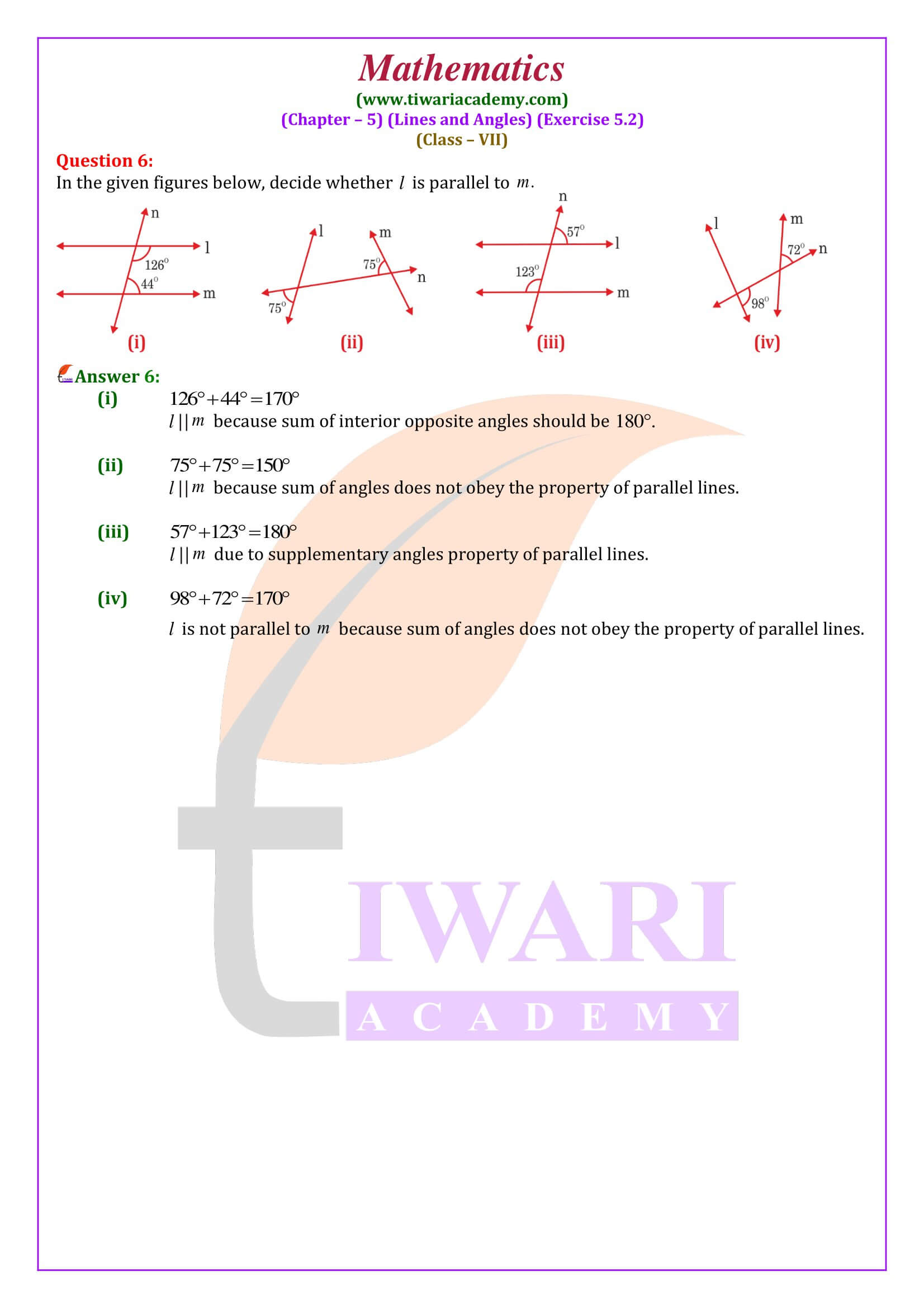 Class 7 Maths Exercise 5.2