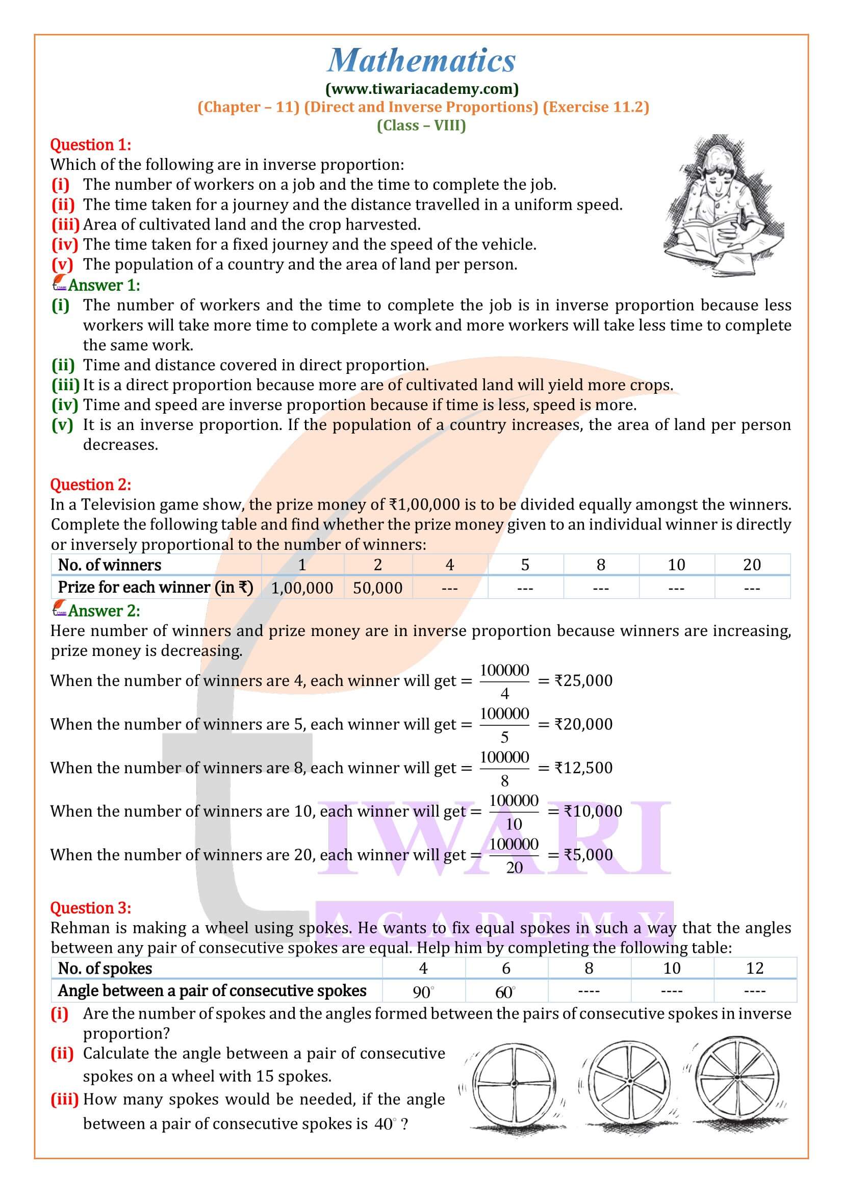 Class 8 Maths Ex. 11.2