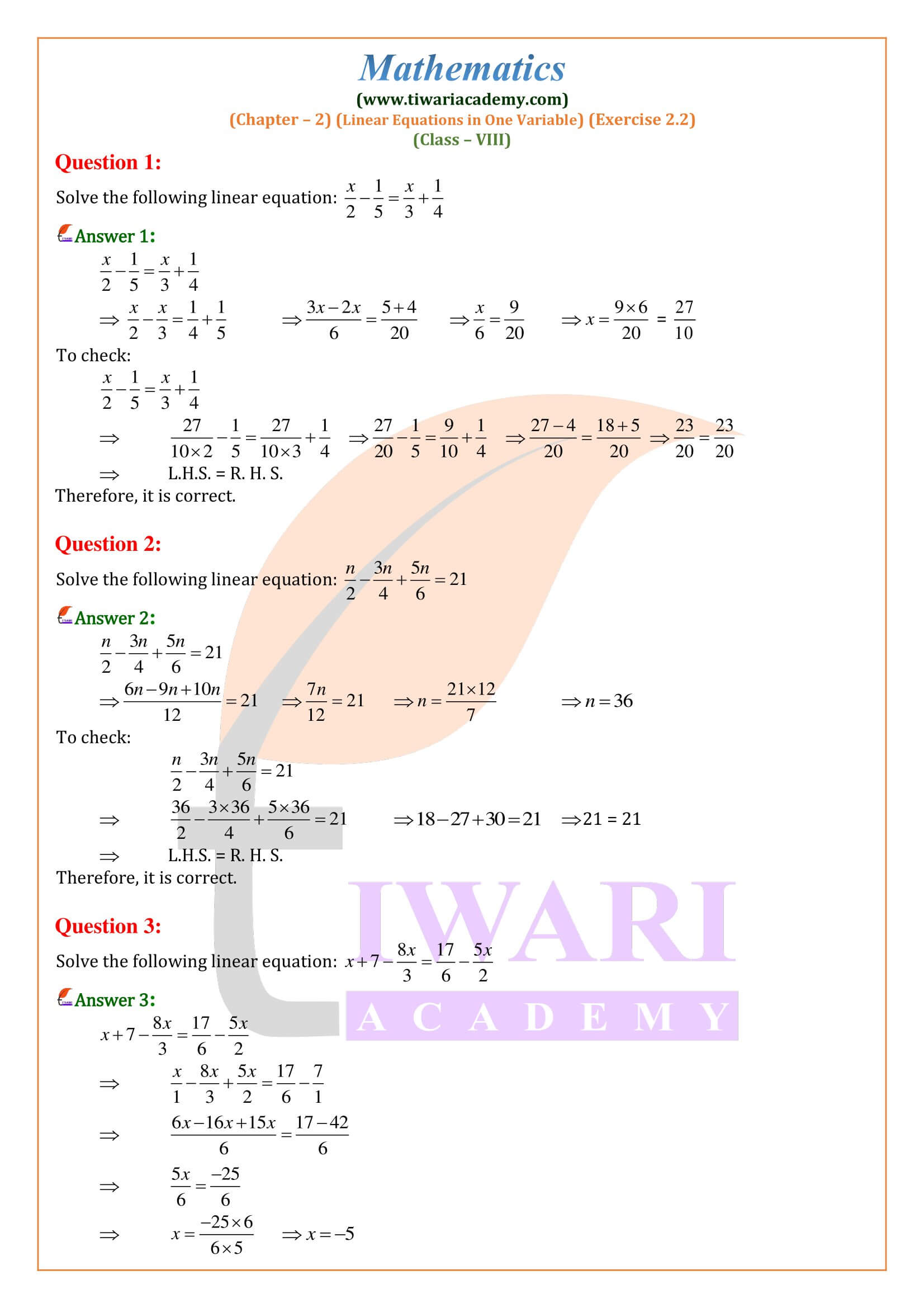 case study based questions maths class 8