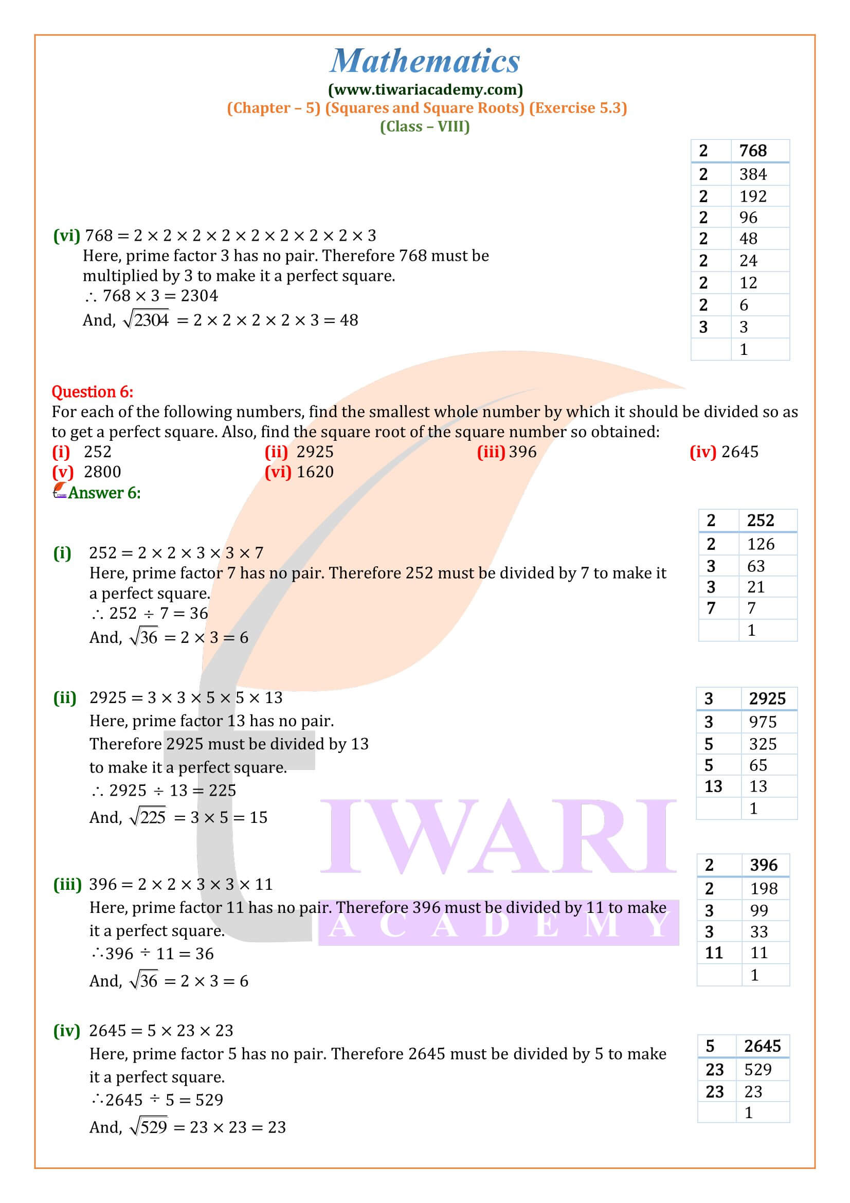 CBSE Class 8 Maths Exercise 5.3 solutions