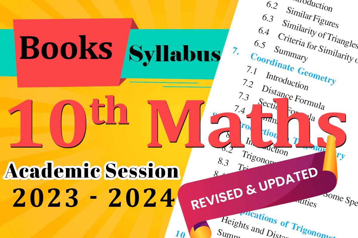 Class 10 Mathematics rationalised syllabus