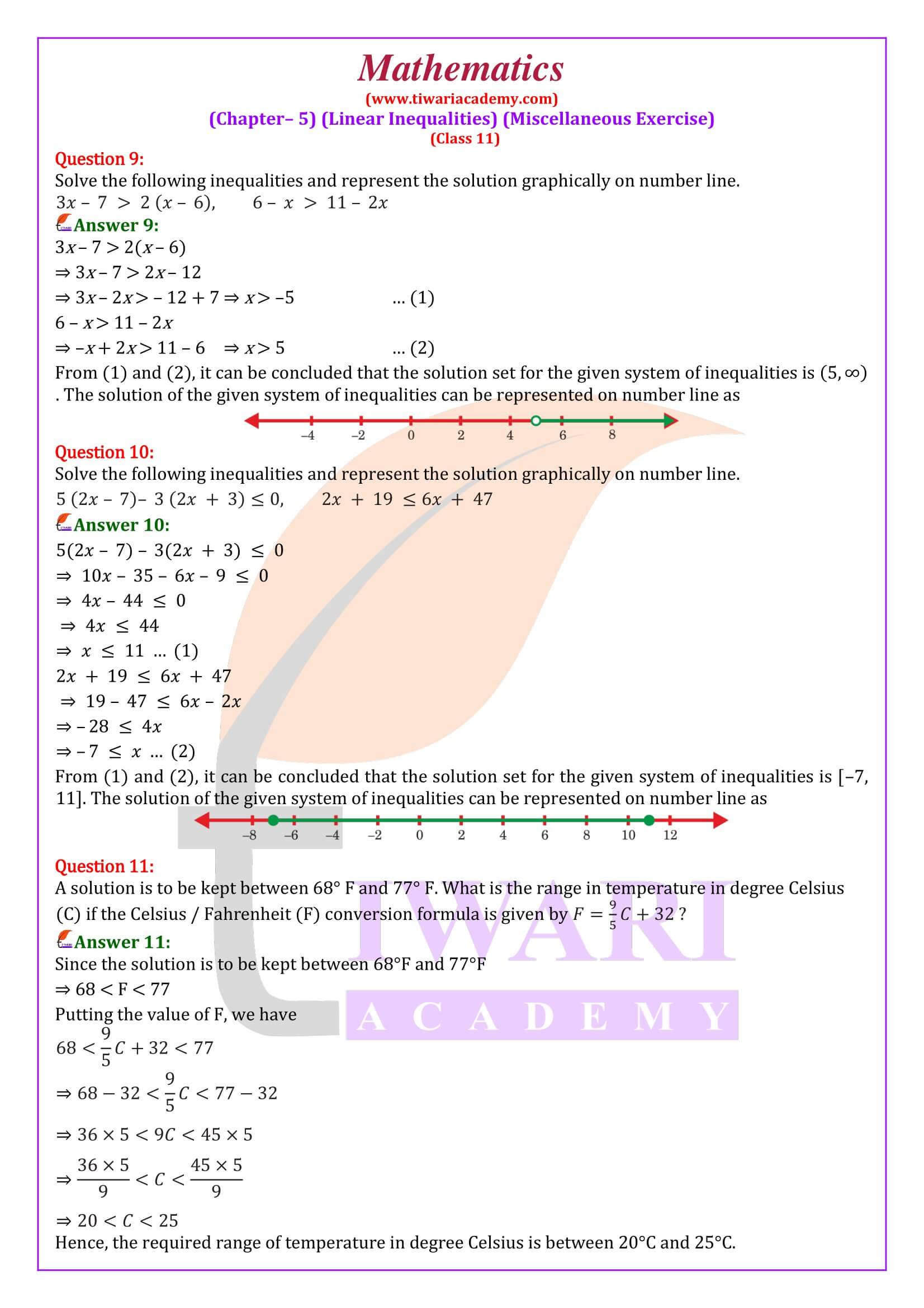 Class 11 Maths Chapter 5 Miscellaneous Exercise