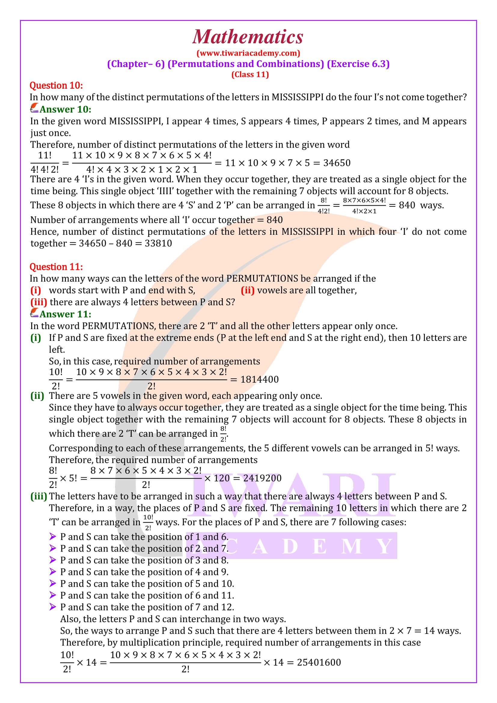 11th Maths ex. 6.3