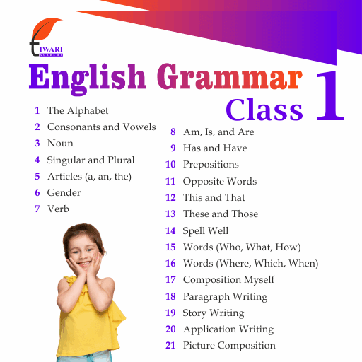 medio En necesidad de Aburrido Class 1 English Grammar Book | Updated for Session 2023-24