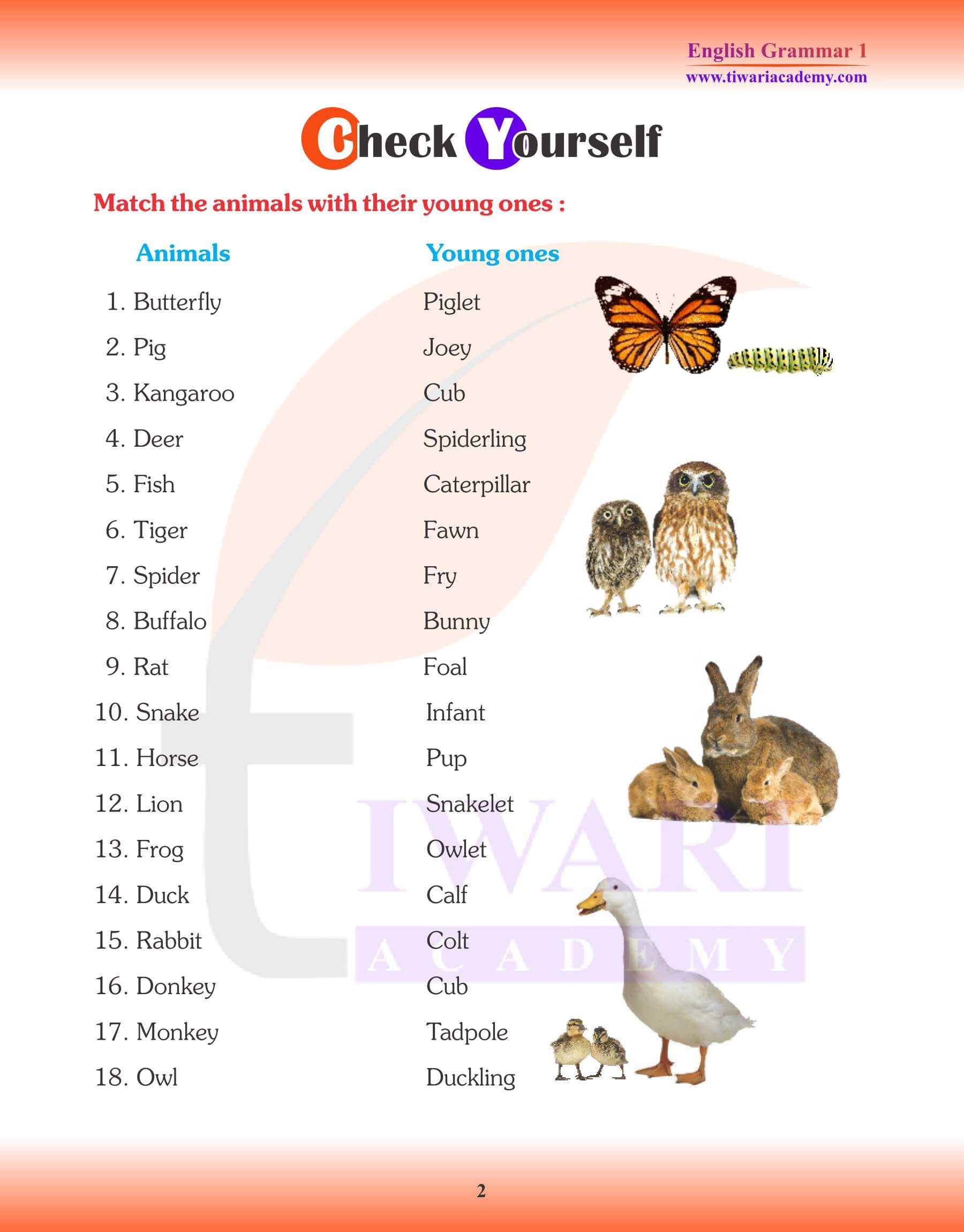 Class 1 English Grammar Chapter 16 Conversation Worksheets