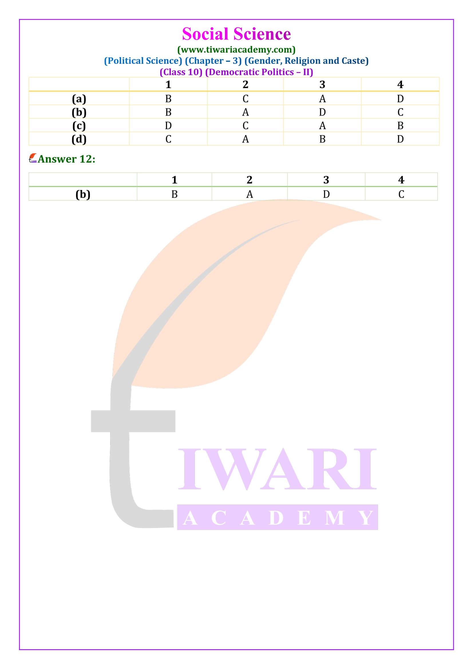 Class 10 Civics Chapter 3