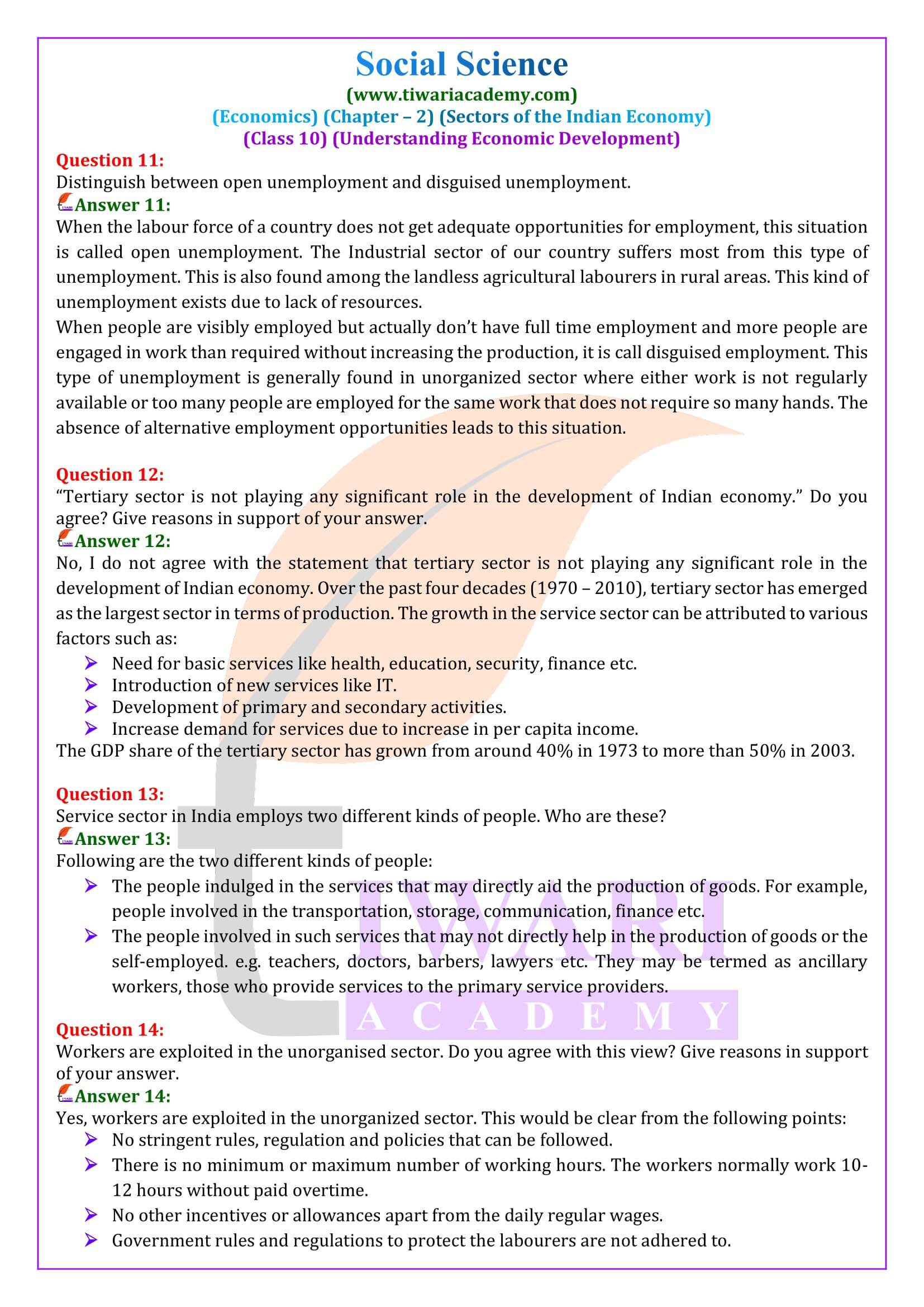 Class 10 Economics Chapter 2