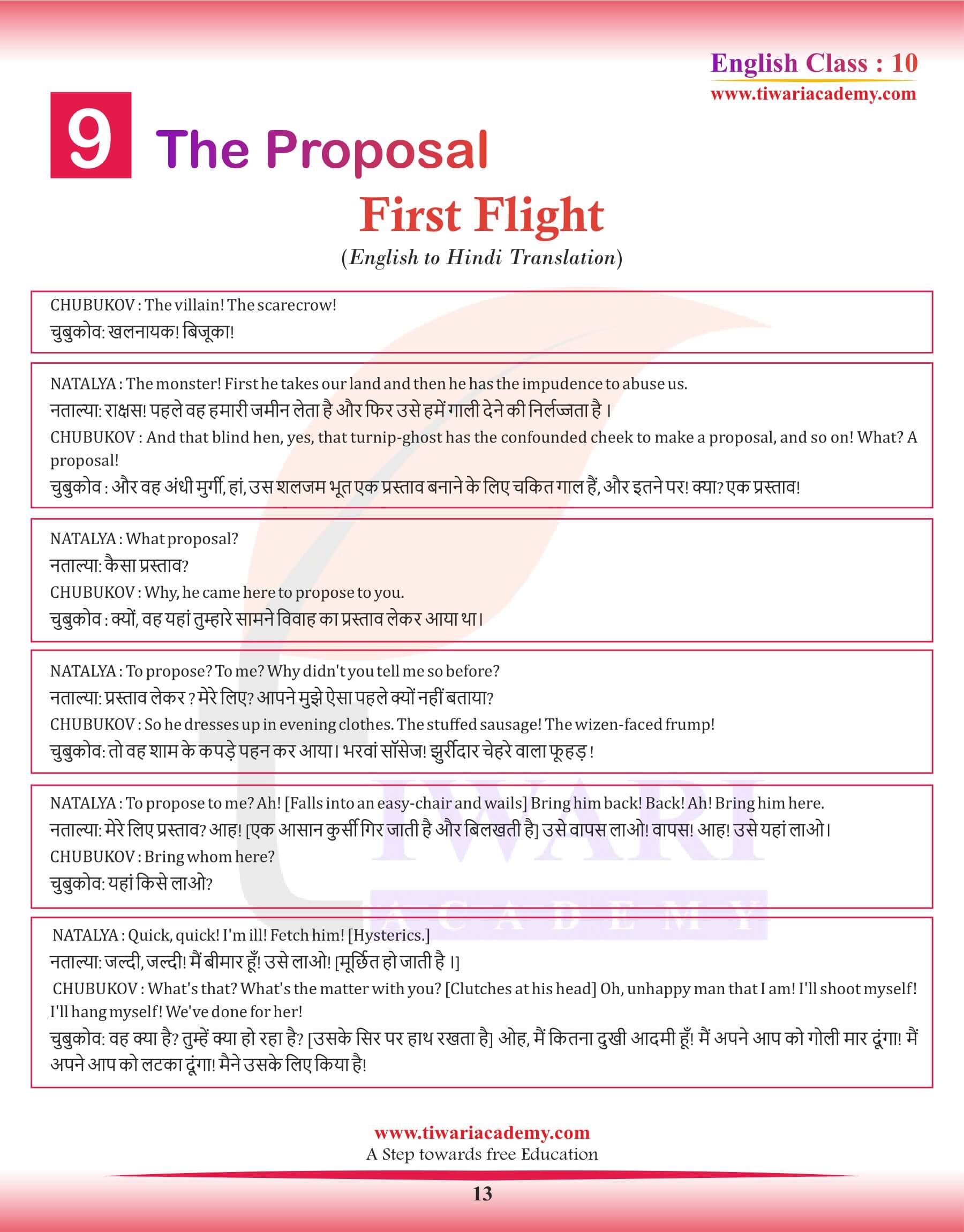 Grade X English Chapter 9 Hindi medium men