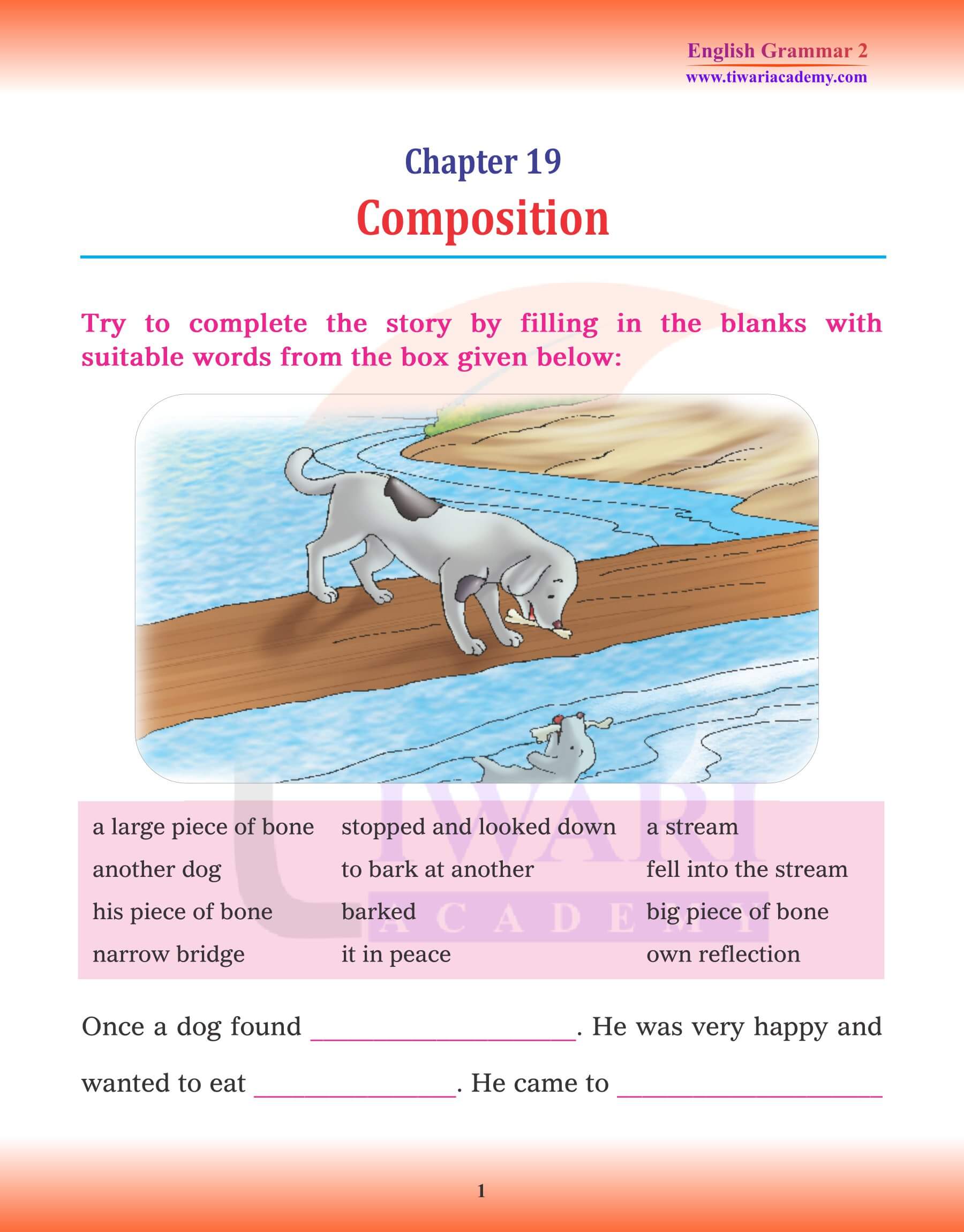 Class 2 English Grammar Chapter 19 Composition