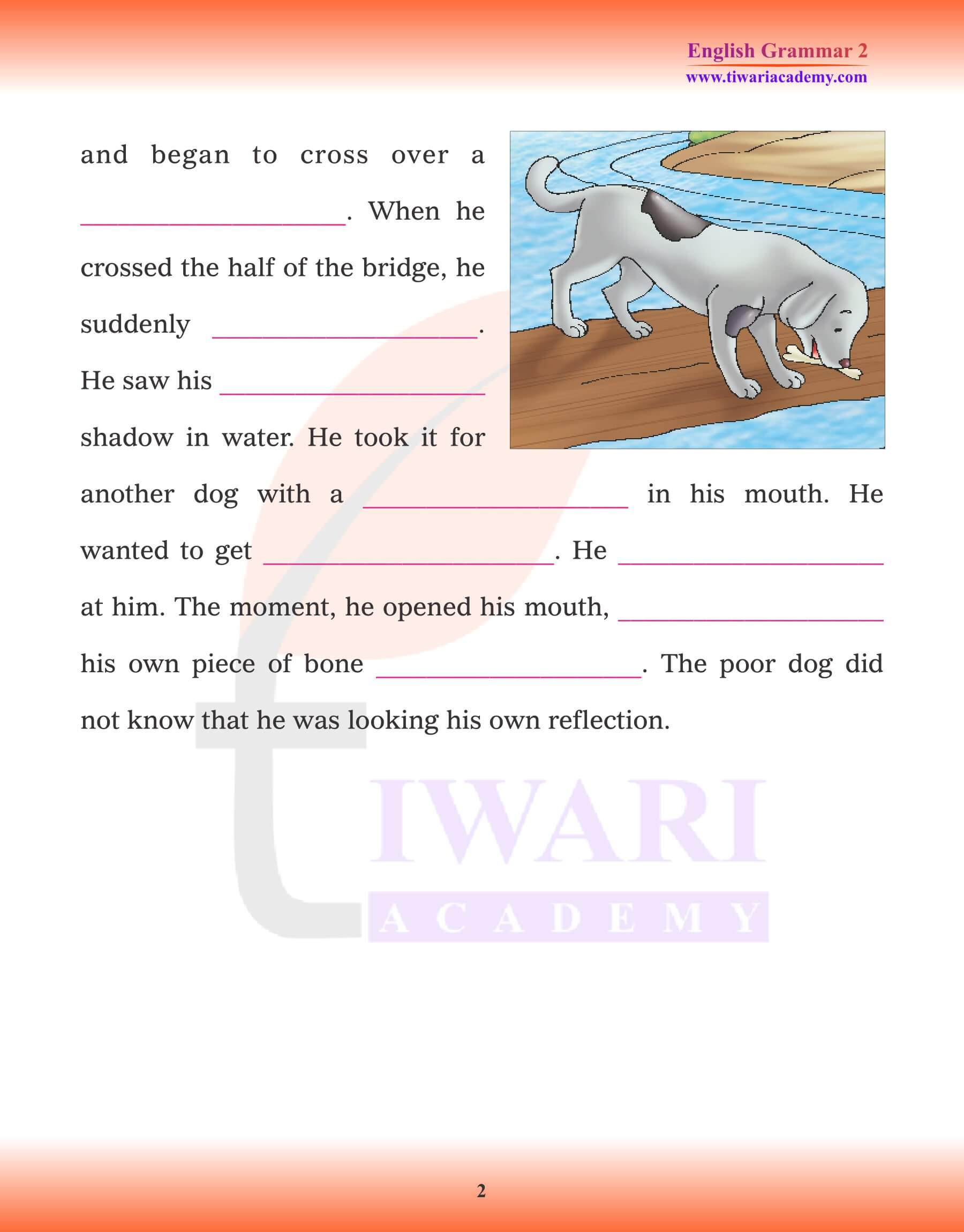 Class 2 English Grammar Composition Exercises