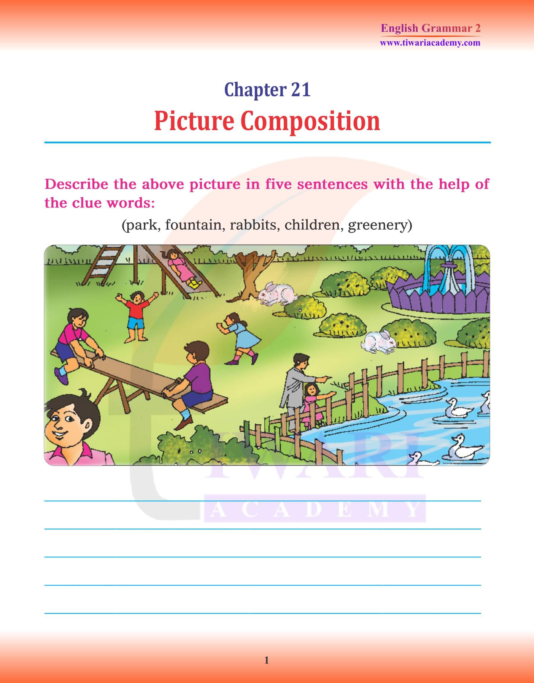 Class 2 English Grammar Chapter 21 Picture Composition