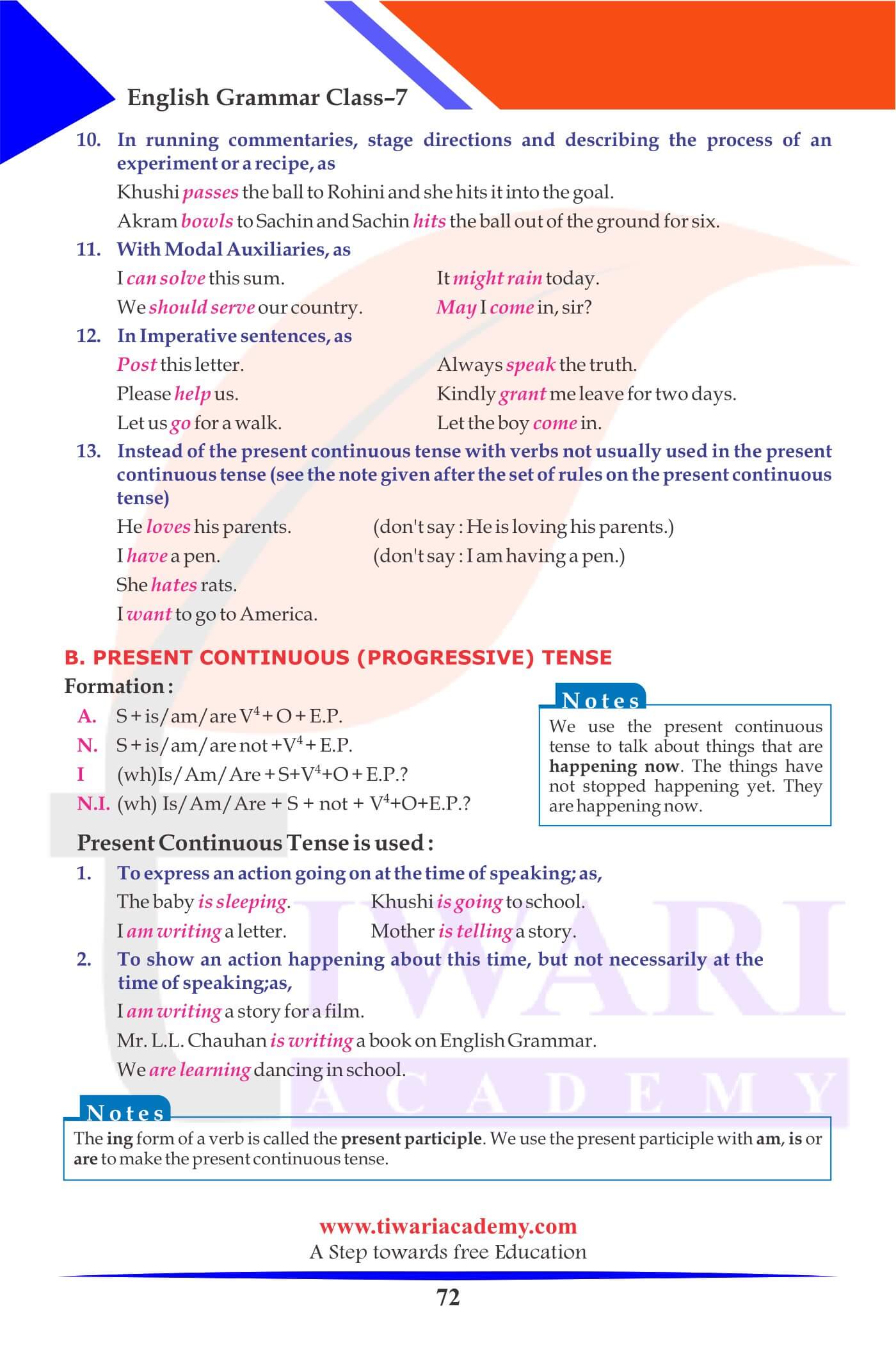 Class 7 English Grammar Future Tense