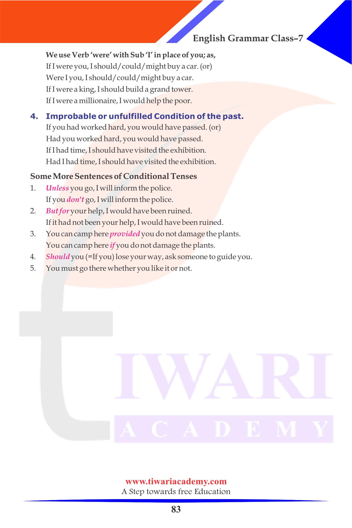 Class 7 English Grammar Chapter 12 Textbook