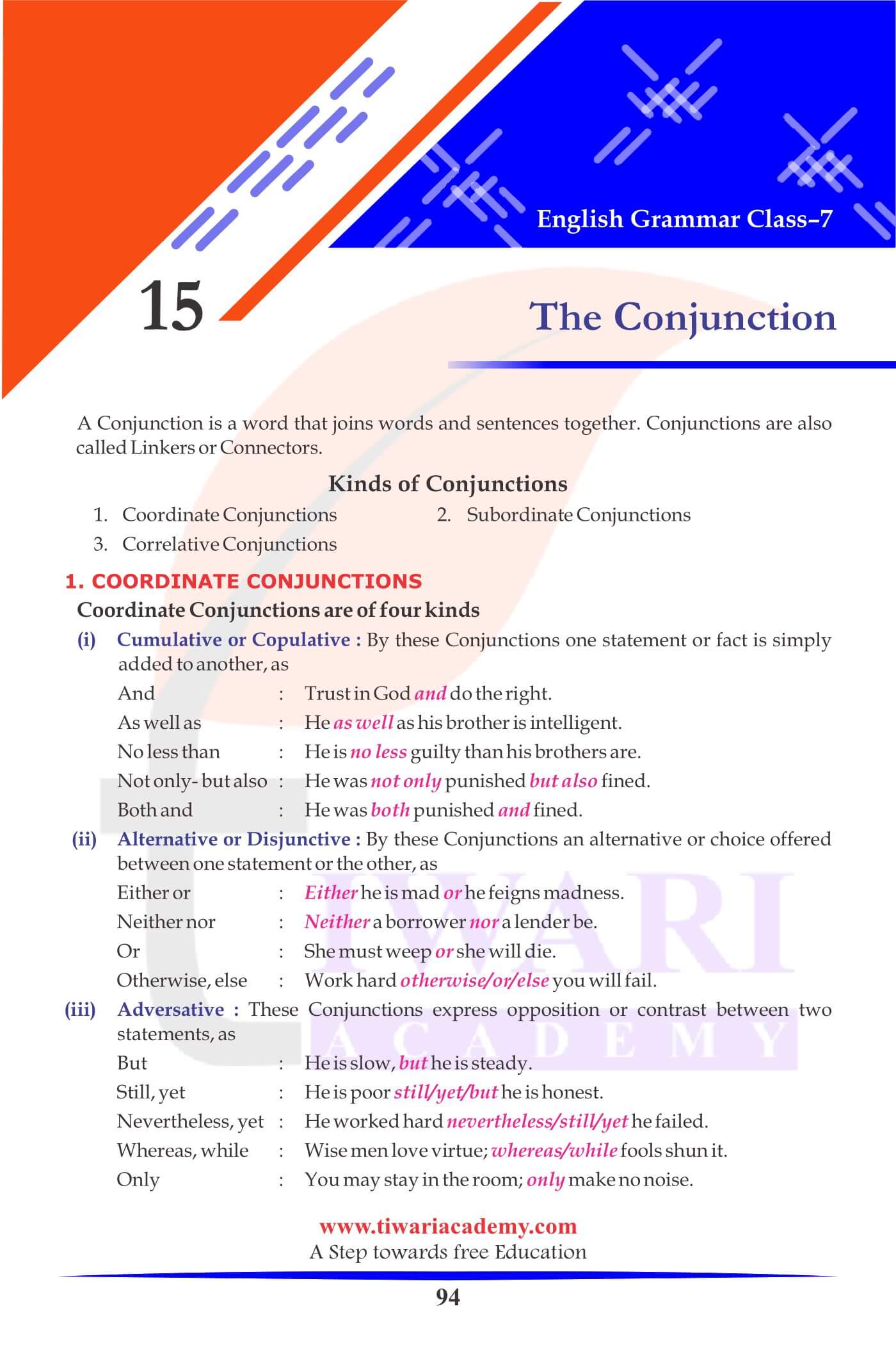 Class 7 English Grammar Chapter 15