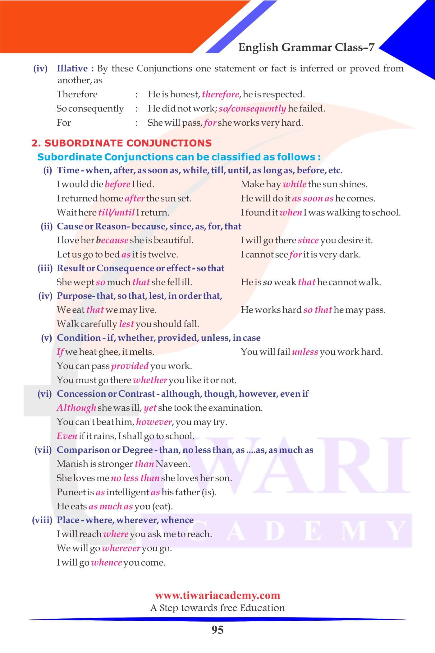 Class 7 English Grammar Chapter 15 Study Notes