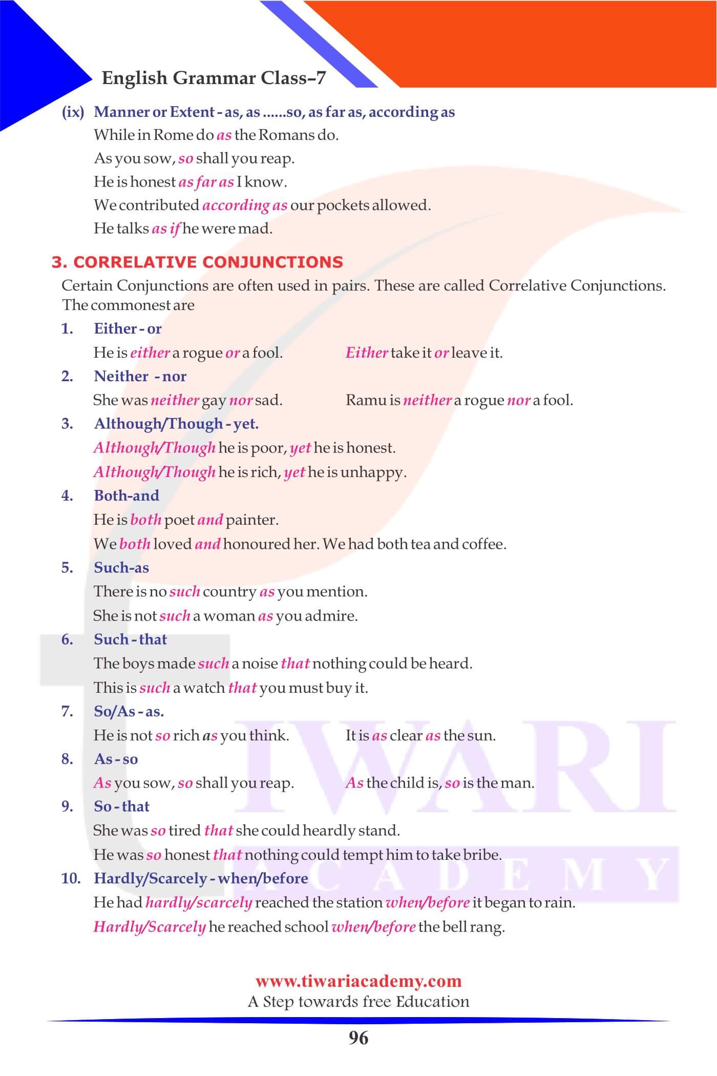 Class 7 English Grammar Chapter 15 Worksheets