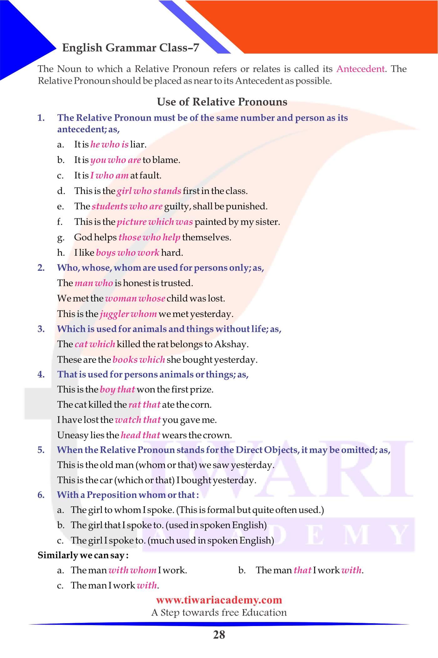 Class 7 Grammar Chapter 5 NCERT