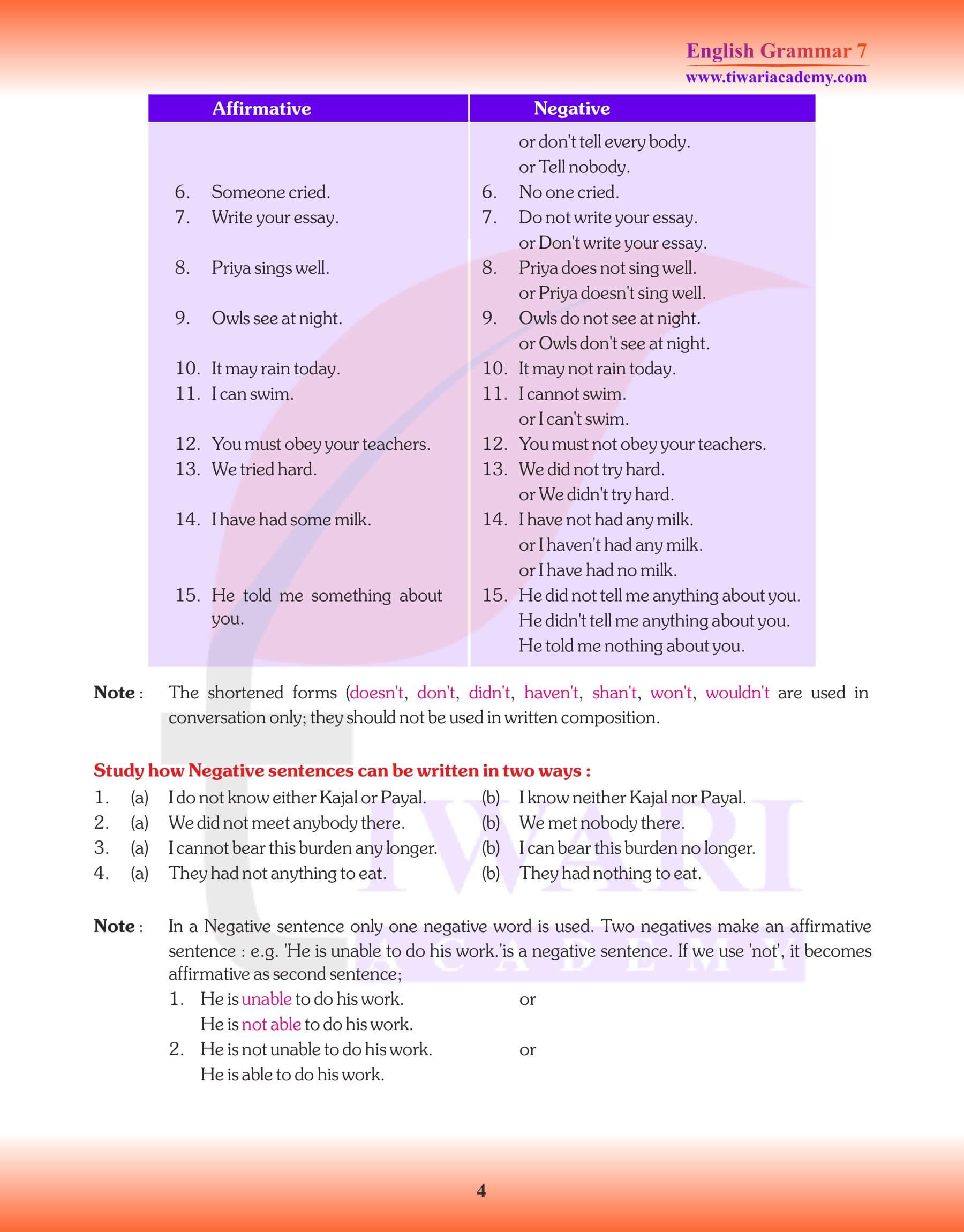 Class 7 Grammar Chapter 1