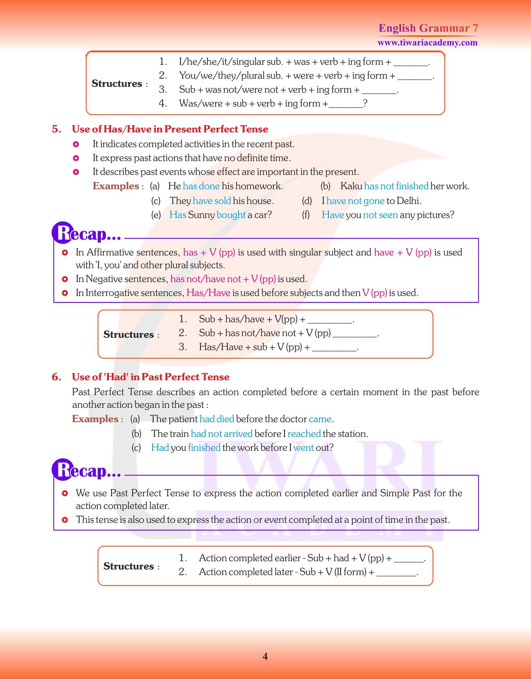 Class 7 English Grammar Chapter 11 Notes