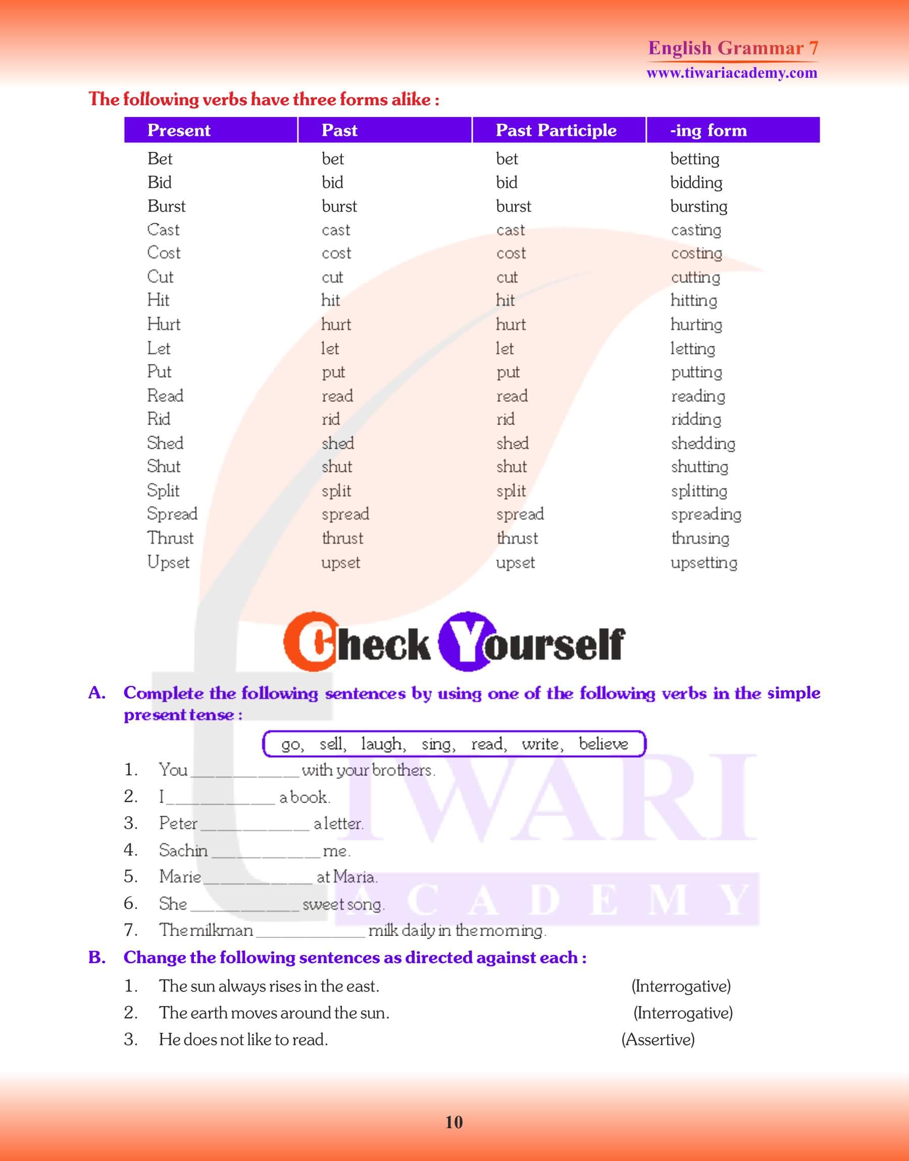 Class 7 Grammar Chapter 11