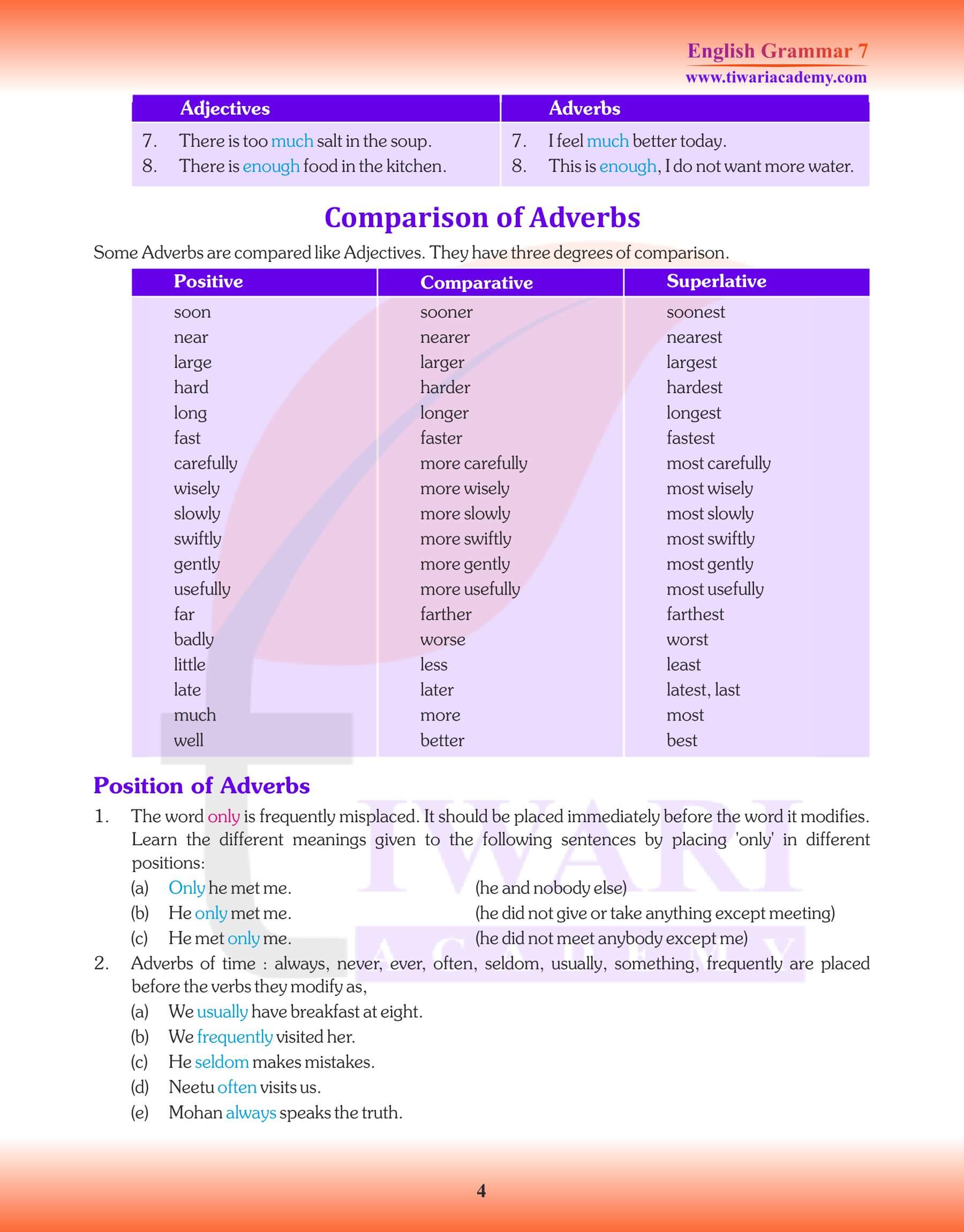 Class 7 English Grammar Chapter 13 Practice Book