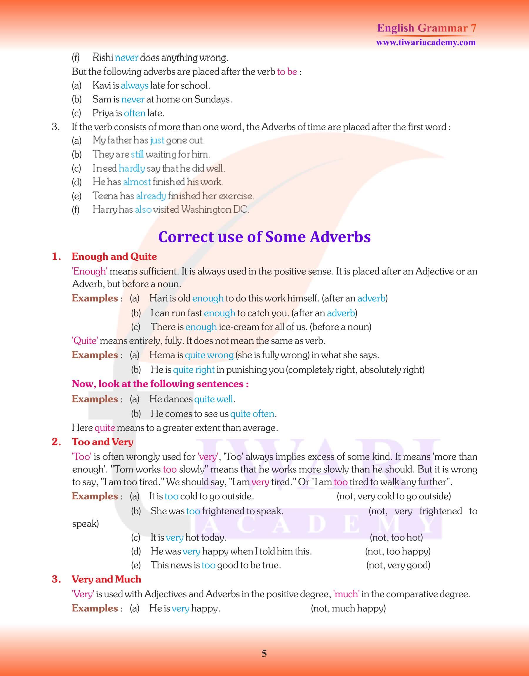 Class 7 English Grammar Chapter 13 Study Material