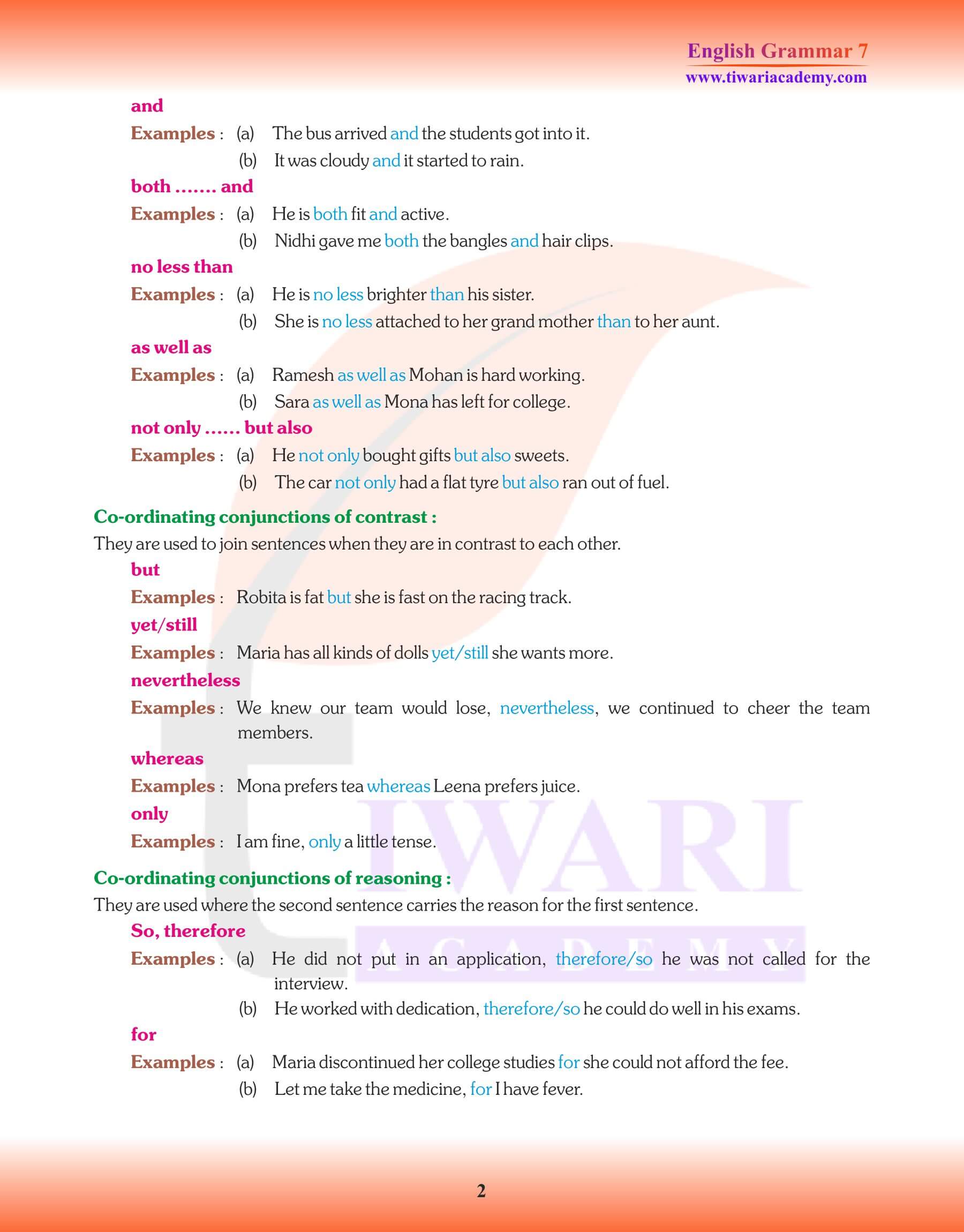 Class 7 English Grammar Chapter 15 Revision Notes