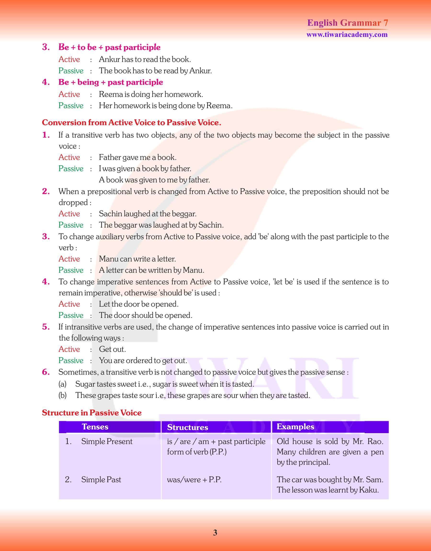Class 7 English Grammar Chapter 16 Study Material