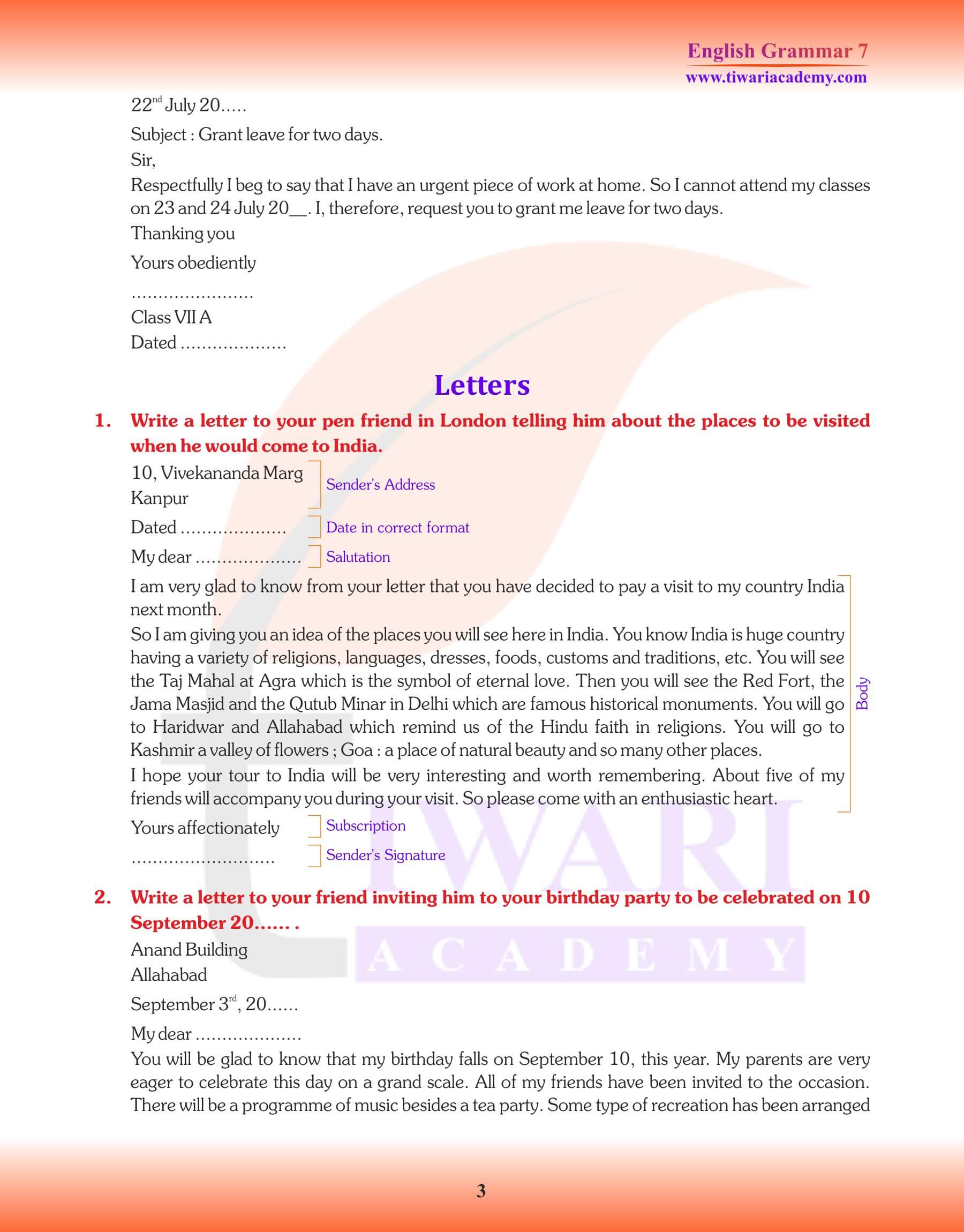 How to learn Letter Writing