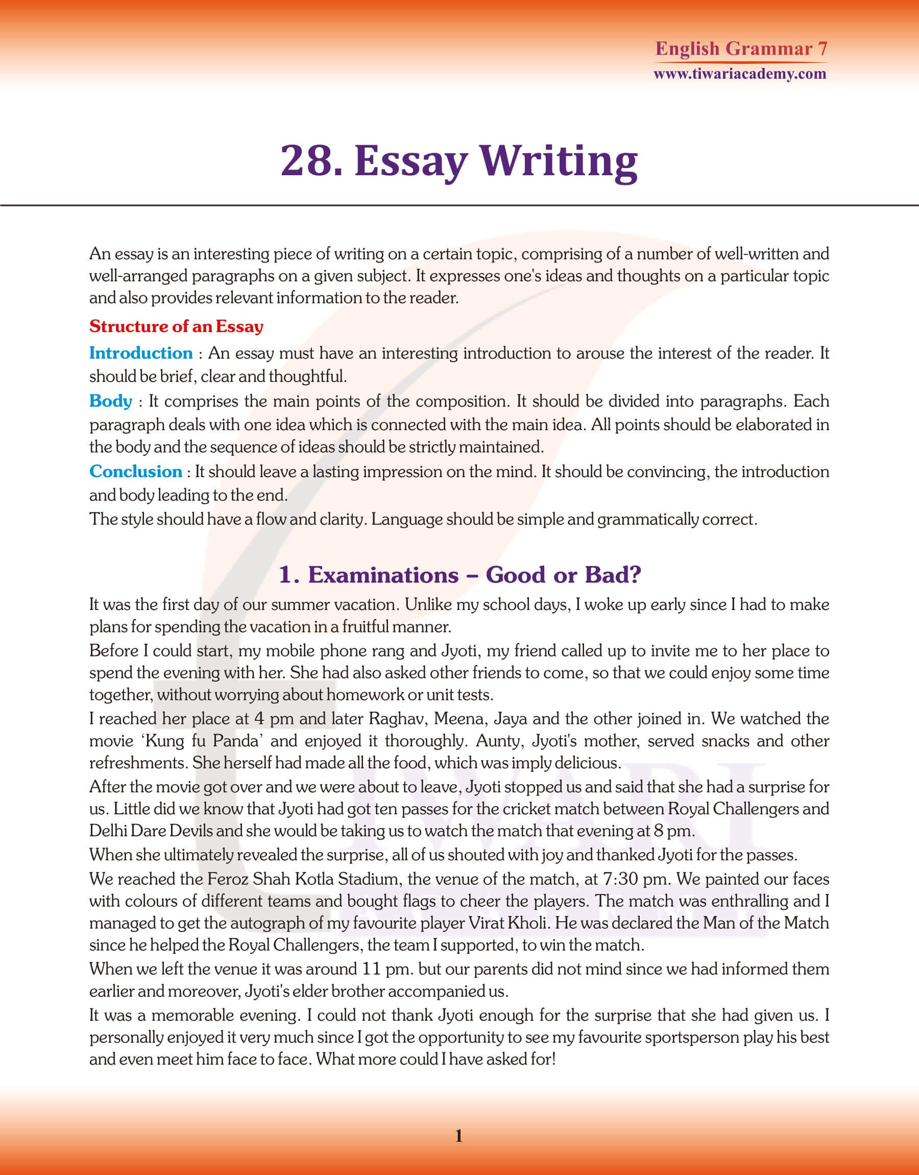 Learn Essay Writing