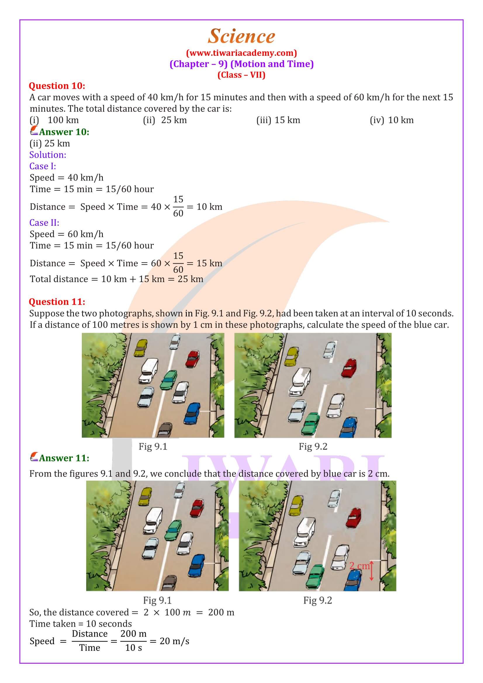 Class 7 Science Chapter 9 Question Answers