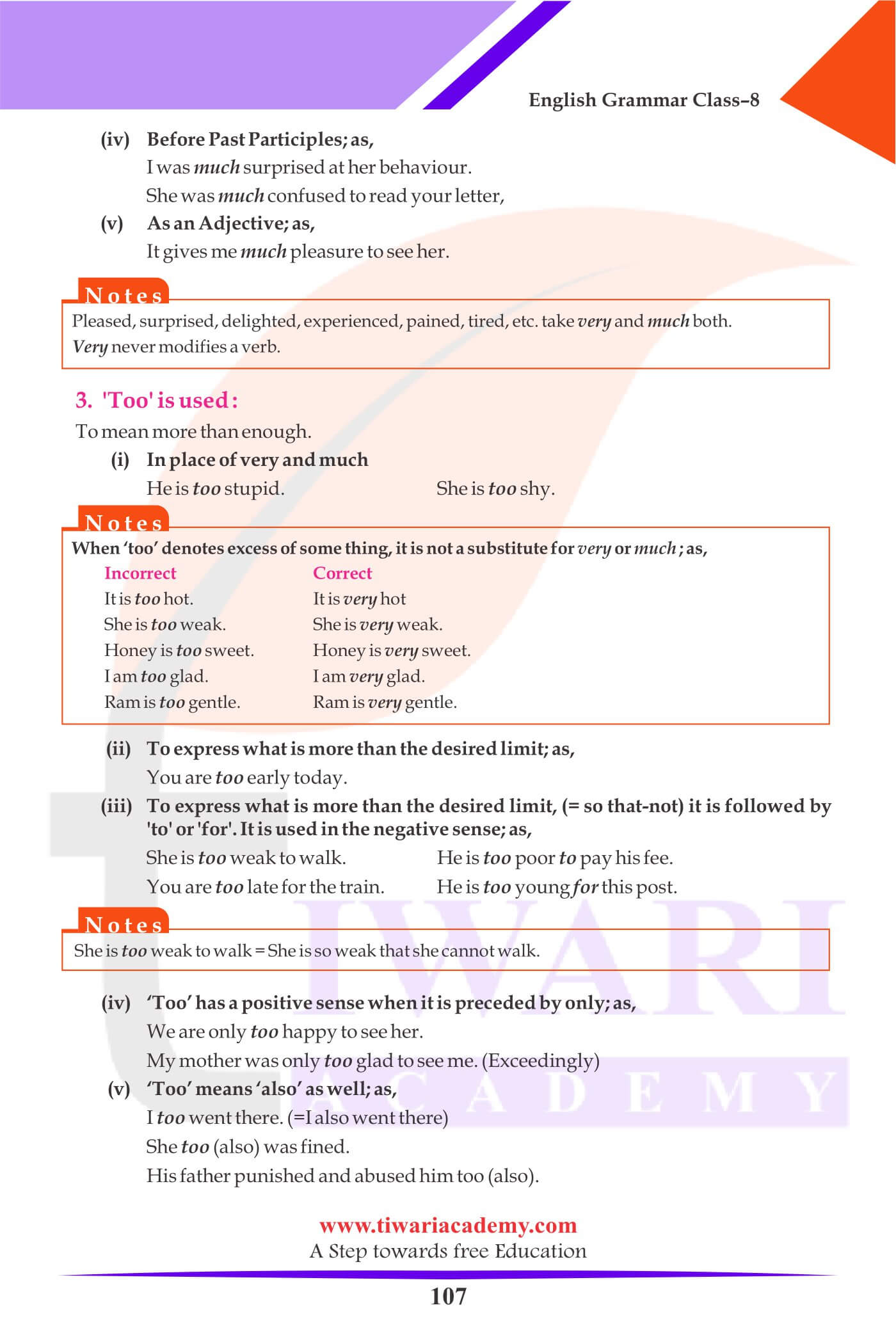 Class 8 English Grammar Adverb forms