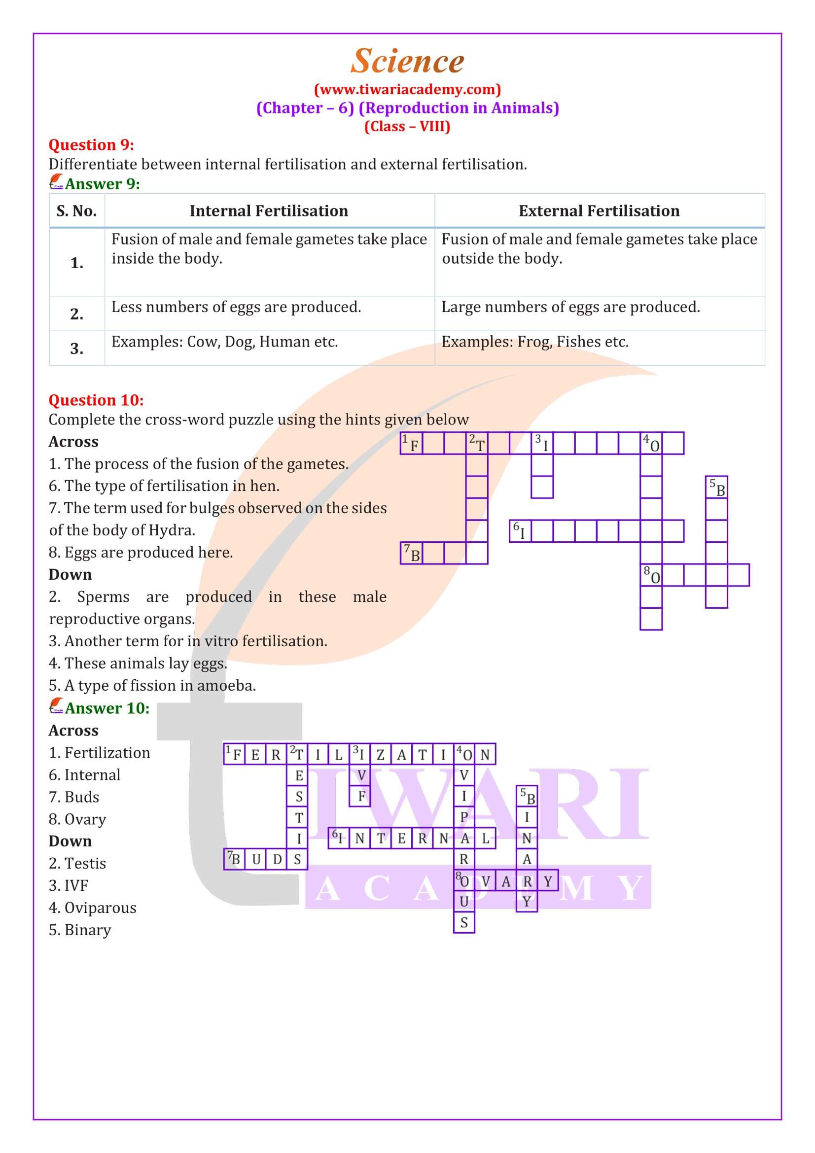 Class 8 Science Chapter 6